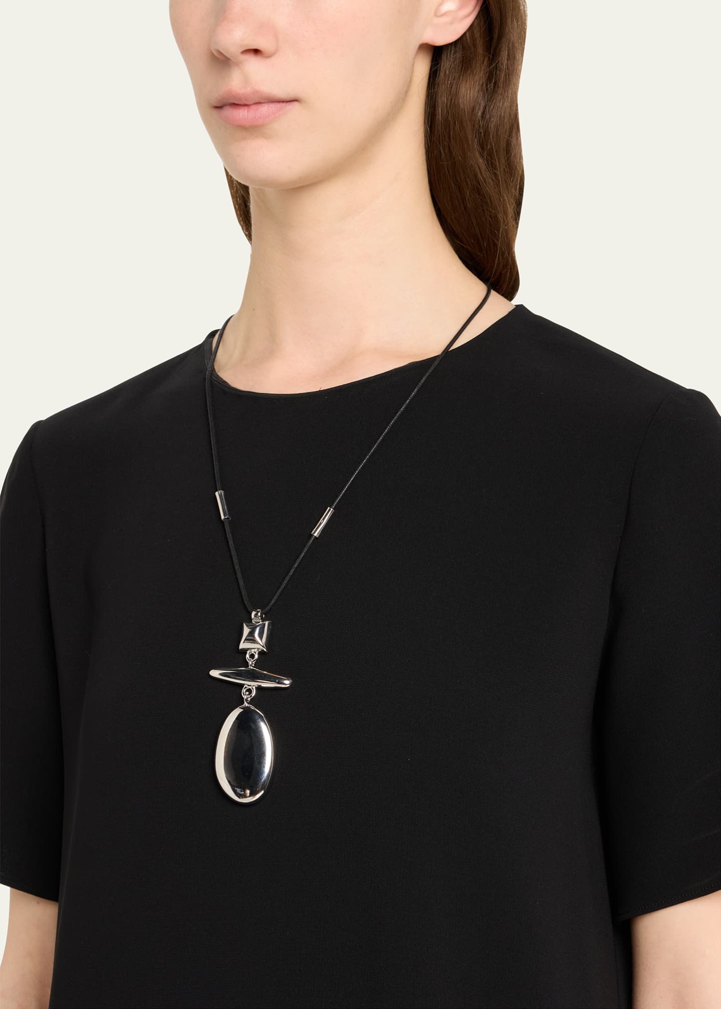 Ben-Amun Andrea Cord Pendant Necklace Image 2 of 4