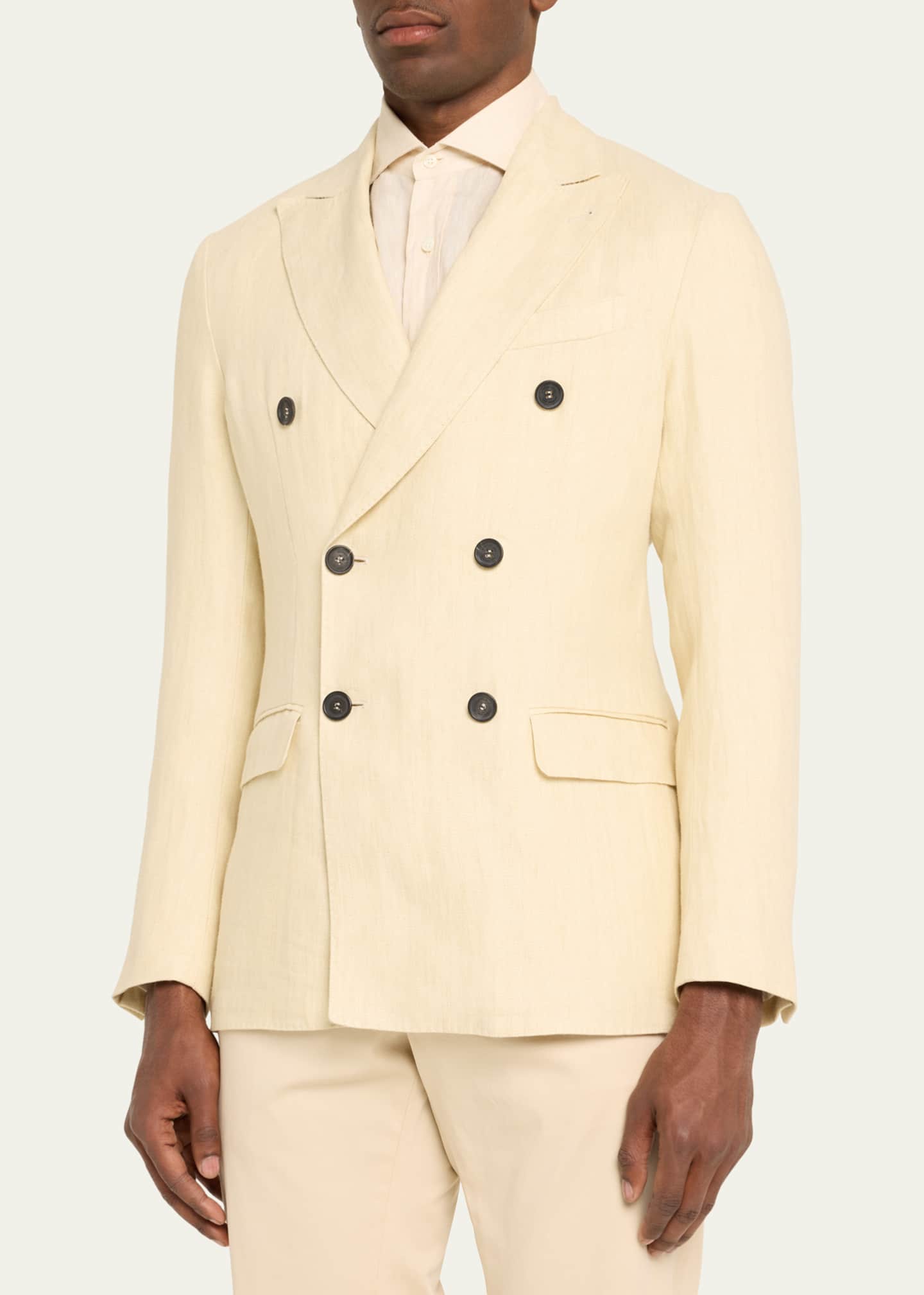 Massimo Alba Men's Linen Double-Breasted Sport Coat - Bergdorf Goodman