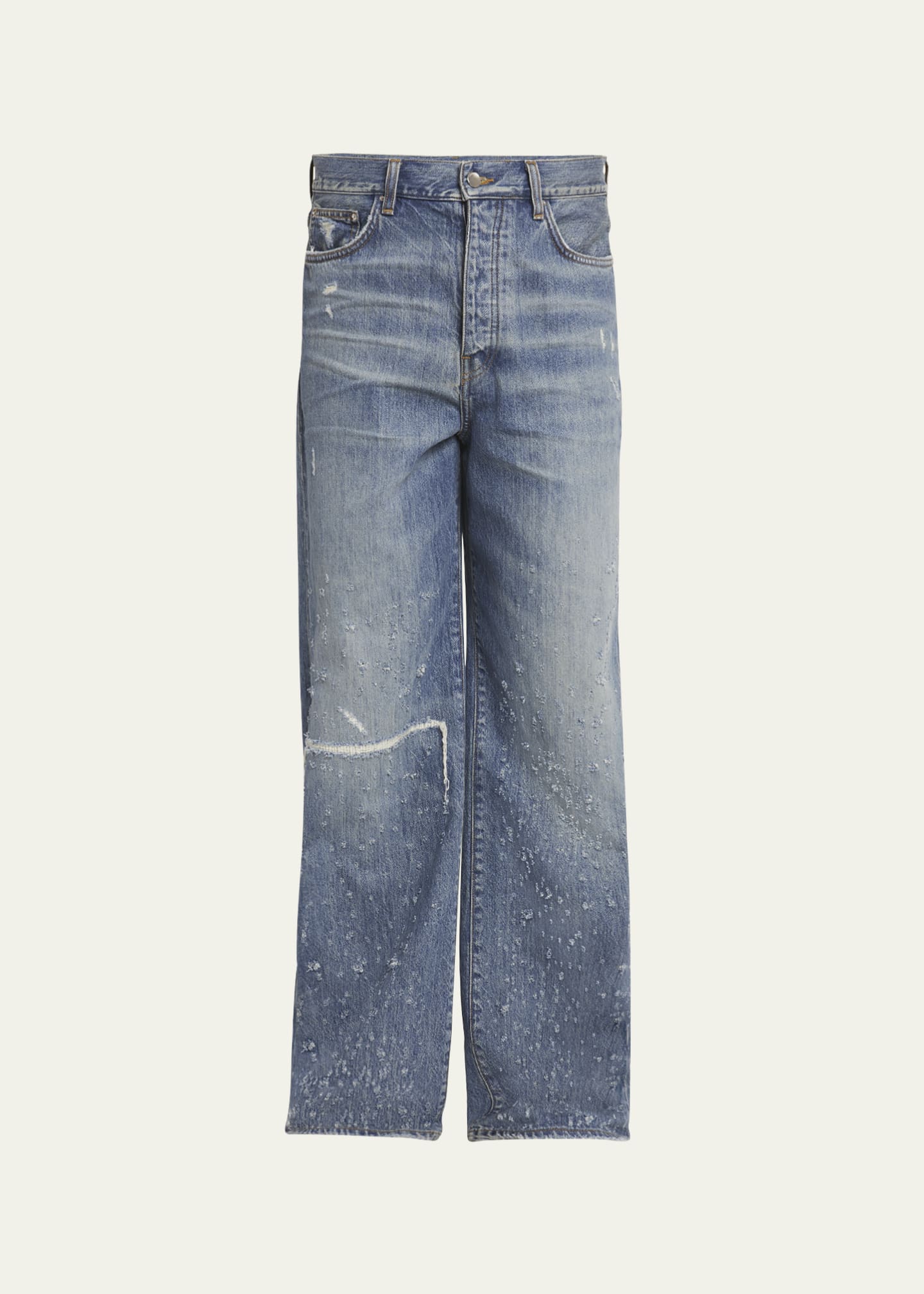AMIRI Blue Baggy Motocross Jeans