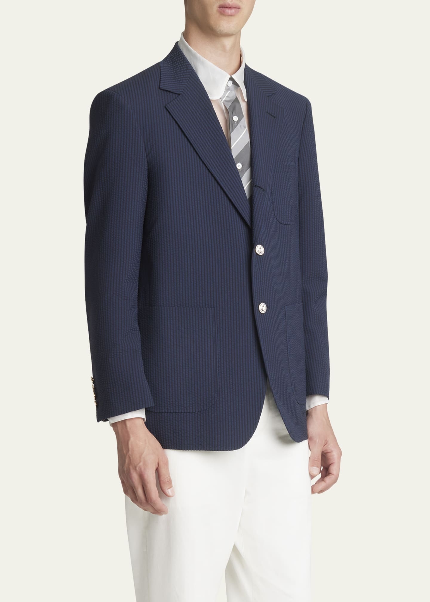 Thom browne seersucker suit top