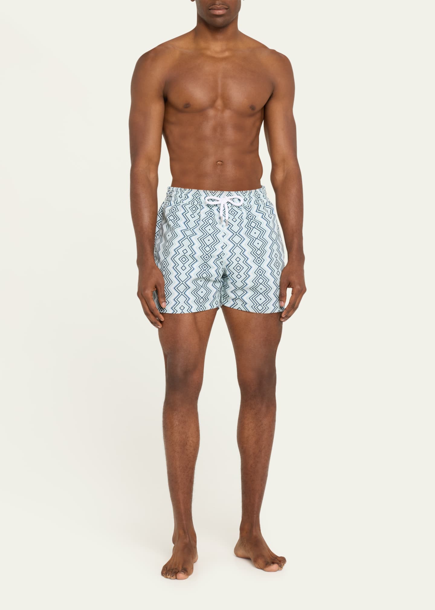 Frescobol Carioca Men's Angra-Print Sport Swim Trunks Image 2 of 4