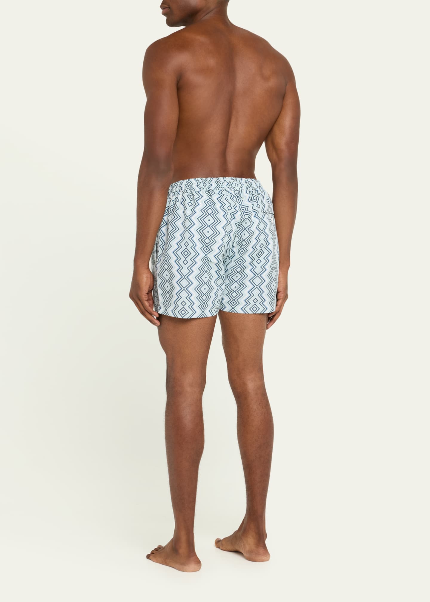Frescobol Carioca Men's Angra-Print Sport Swim Trunks Image 3 of 4