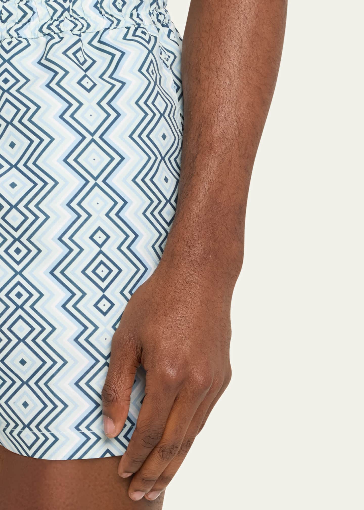 Frescobol Carioca Men's Angra-Print Sport Swim Trunks Image 4 of 4