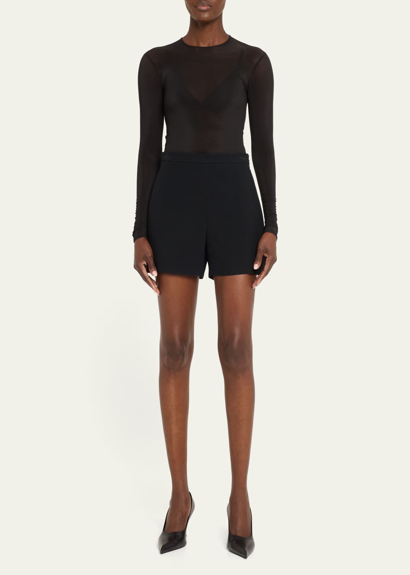 Long Sleeve Sheer Bodysuit