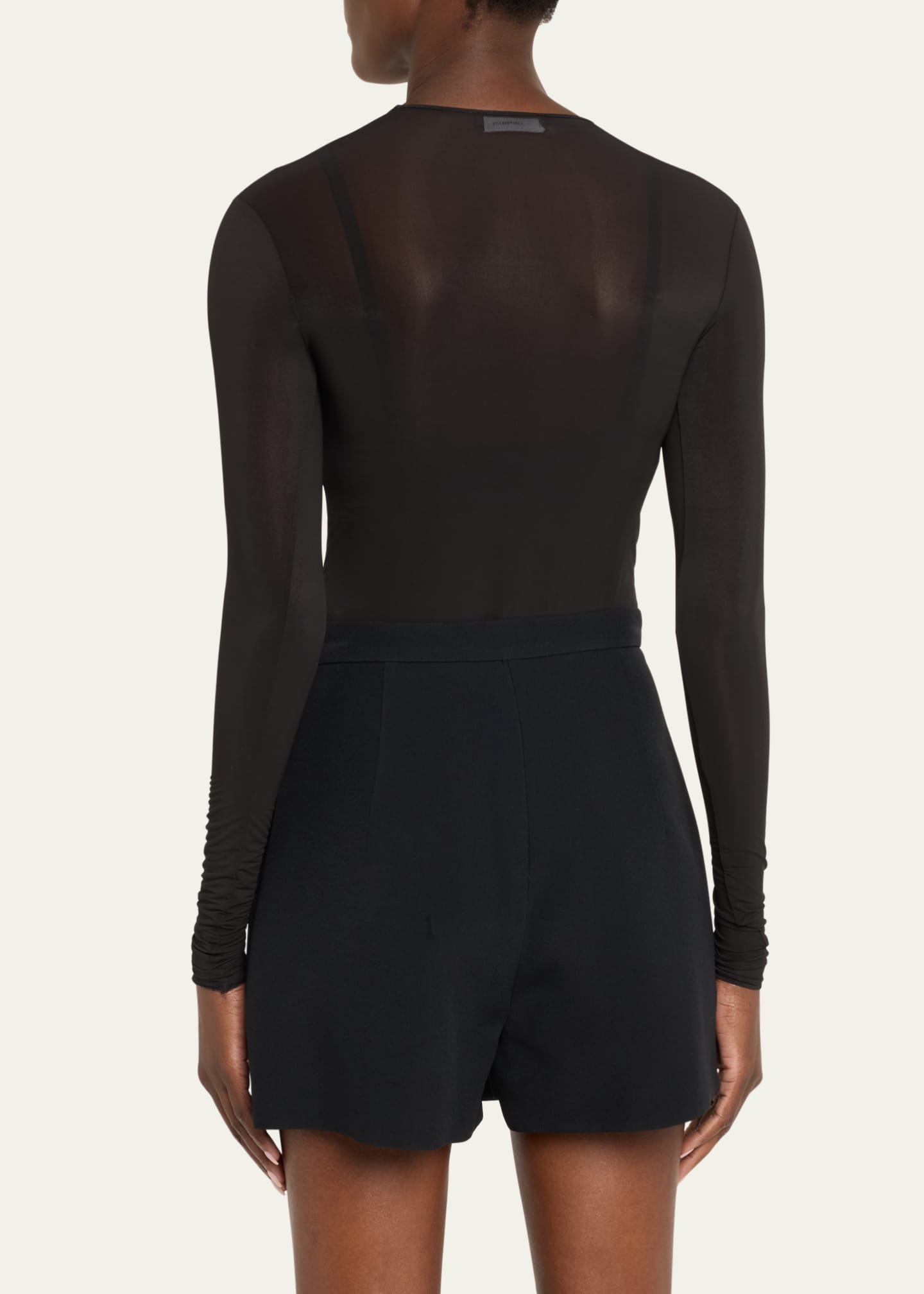Long Sleeve Sheer Bodysuit