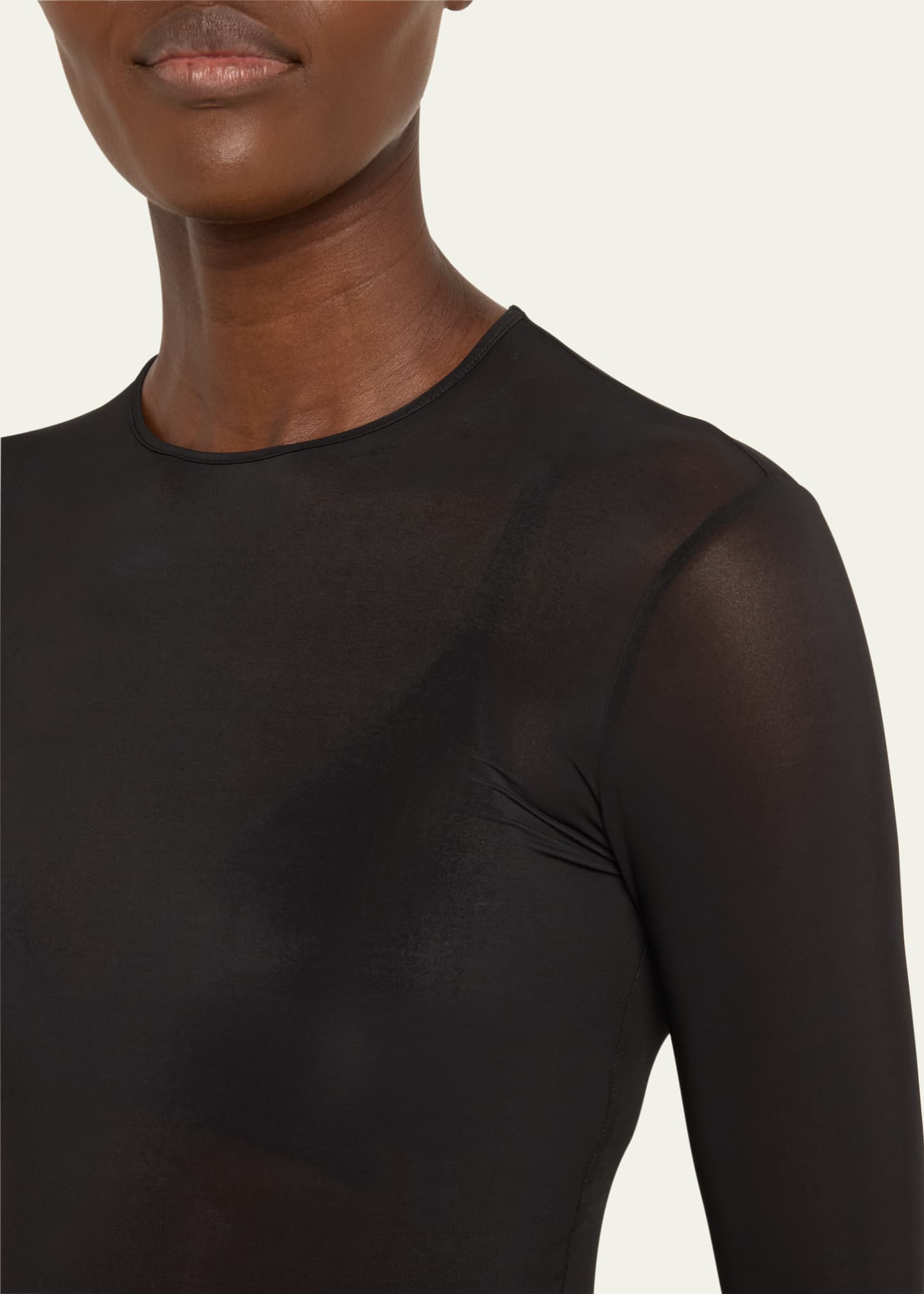 Long Sleeve Sheer Bodysuit