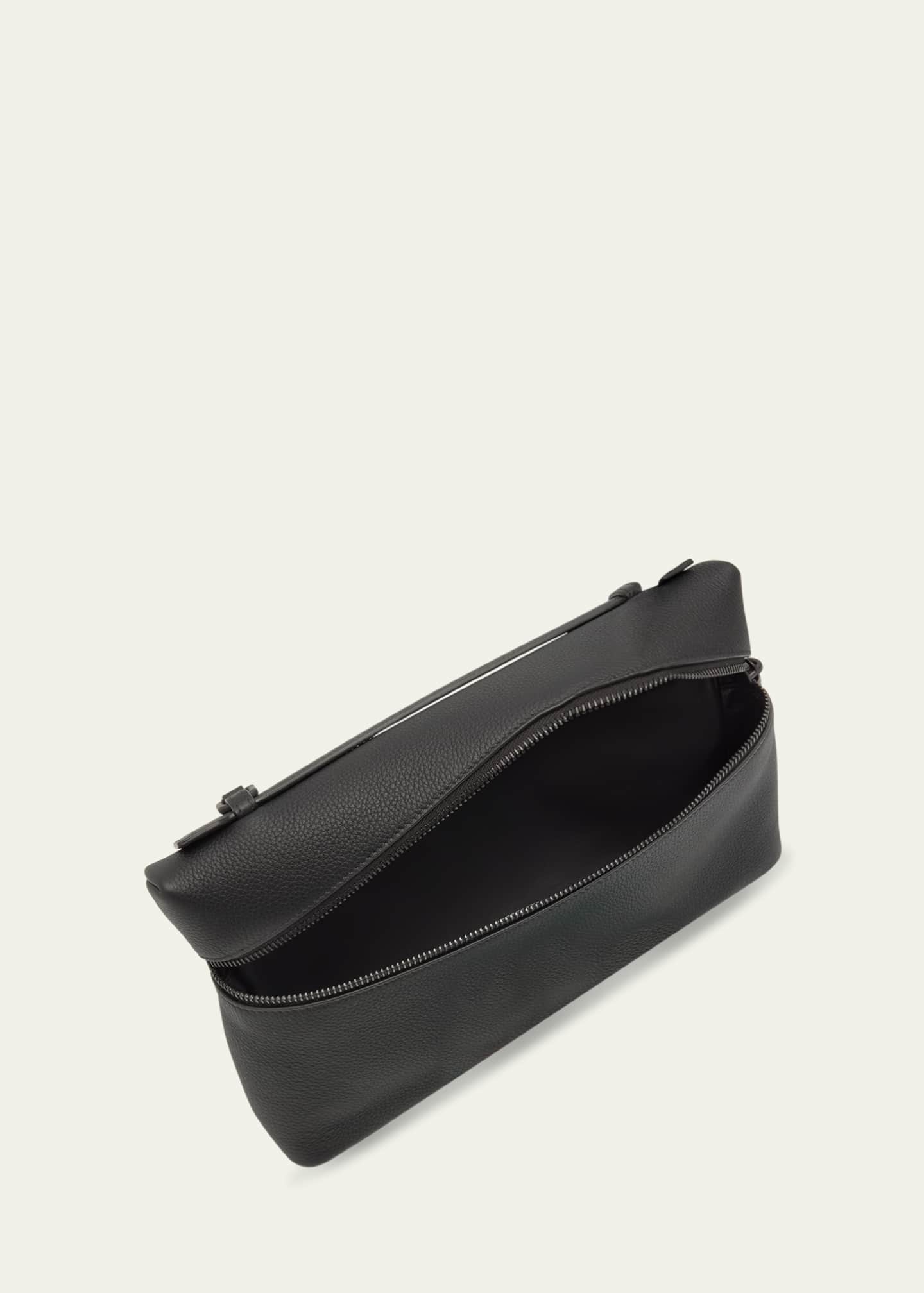 Loro Piana Men s Leather Pouch Bag Bergdorf Goodman