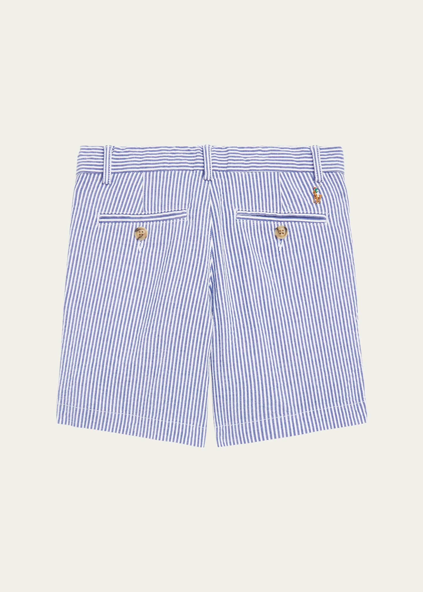 Ralph Lauren Childrenswear Boy's Seersucker Preppy Shorts, Size 2-7 Image 2 of 3