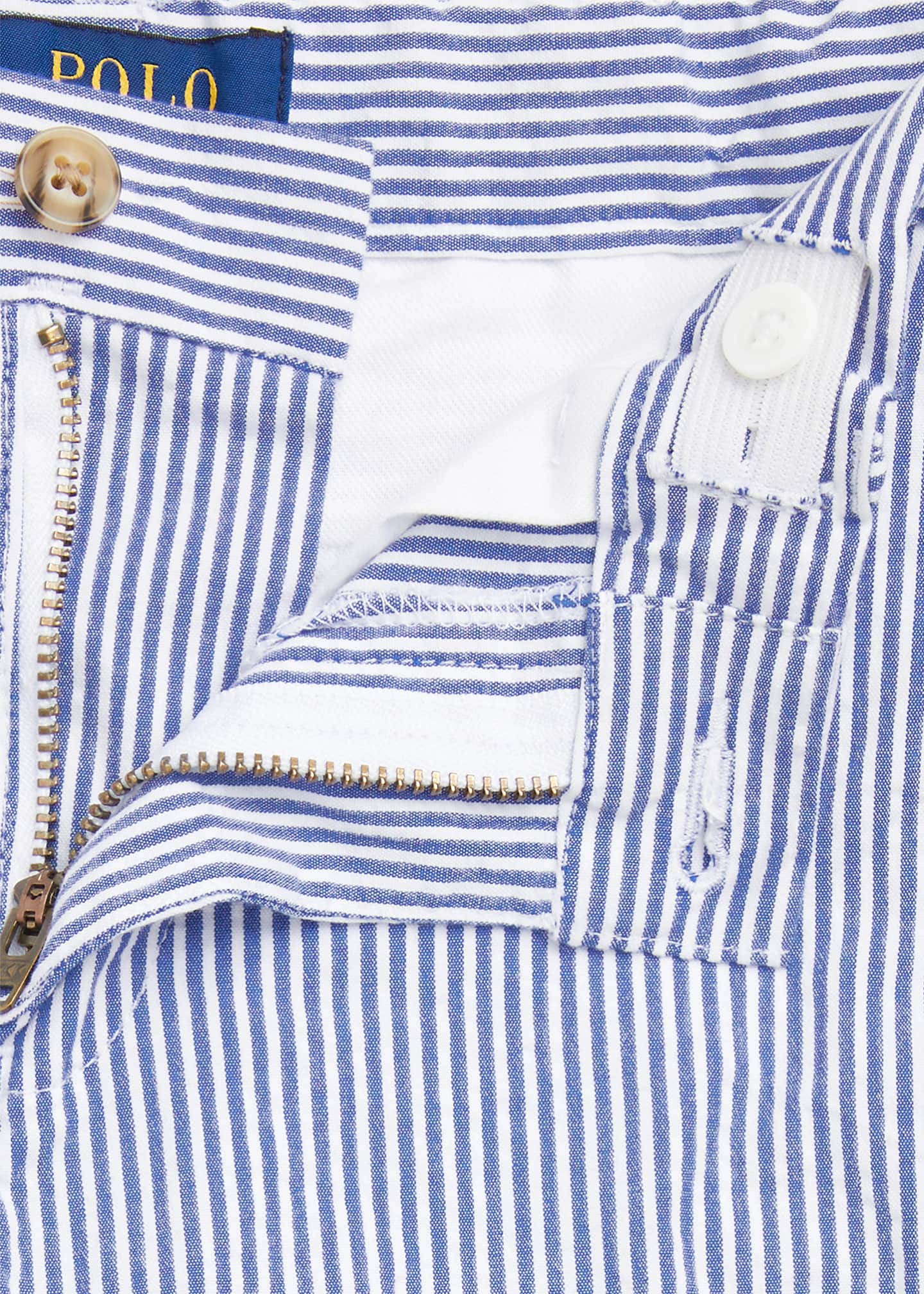 Ralph Lauren Childrenswear Boy's Seersucker Preppy Shorts, Size 2-7 Image 3 of 3