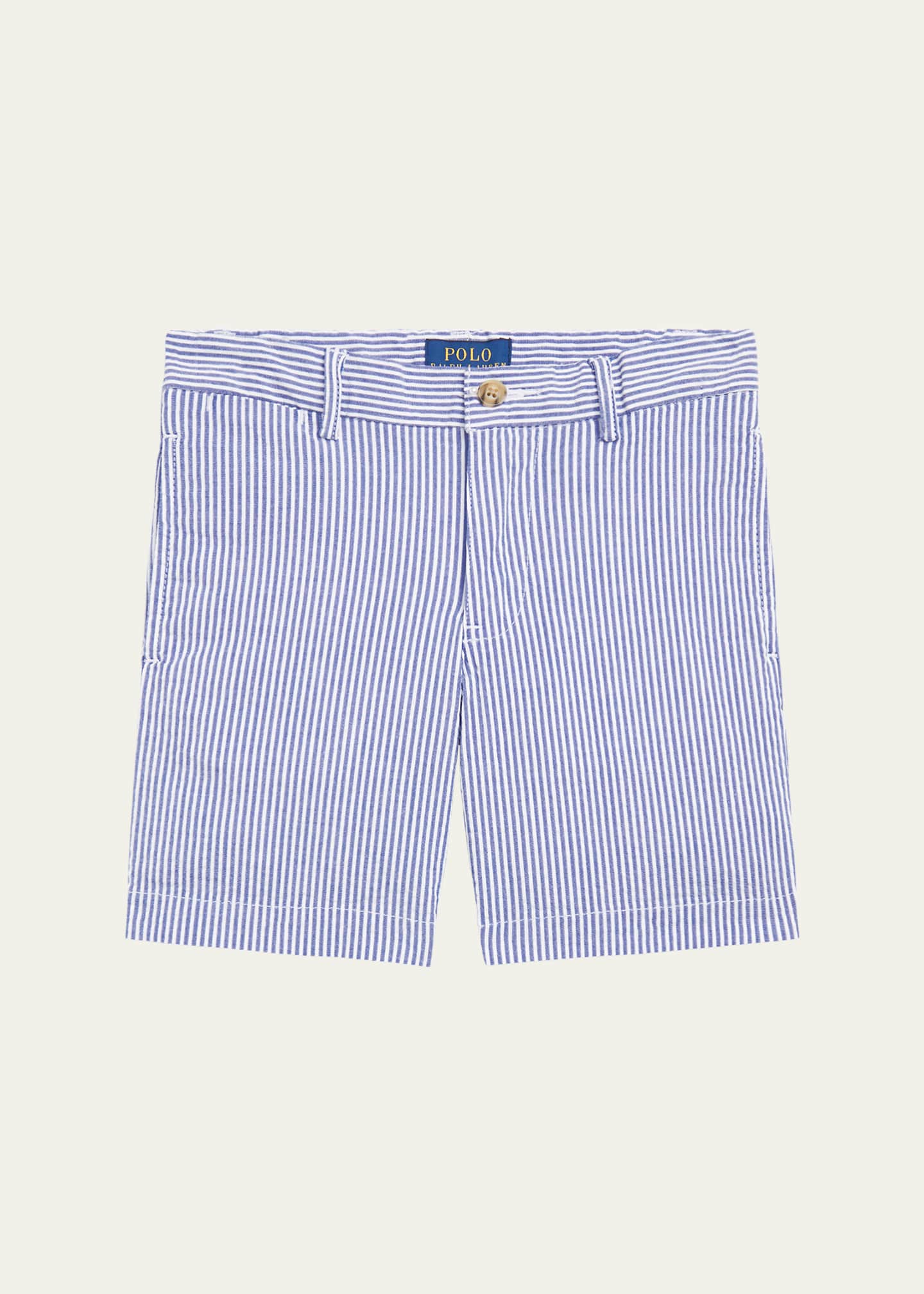 Ralph Lauren Childrenswear Boy's Seersucker Preppy Shorts, Size 2-7 Image 1 of 3