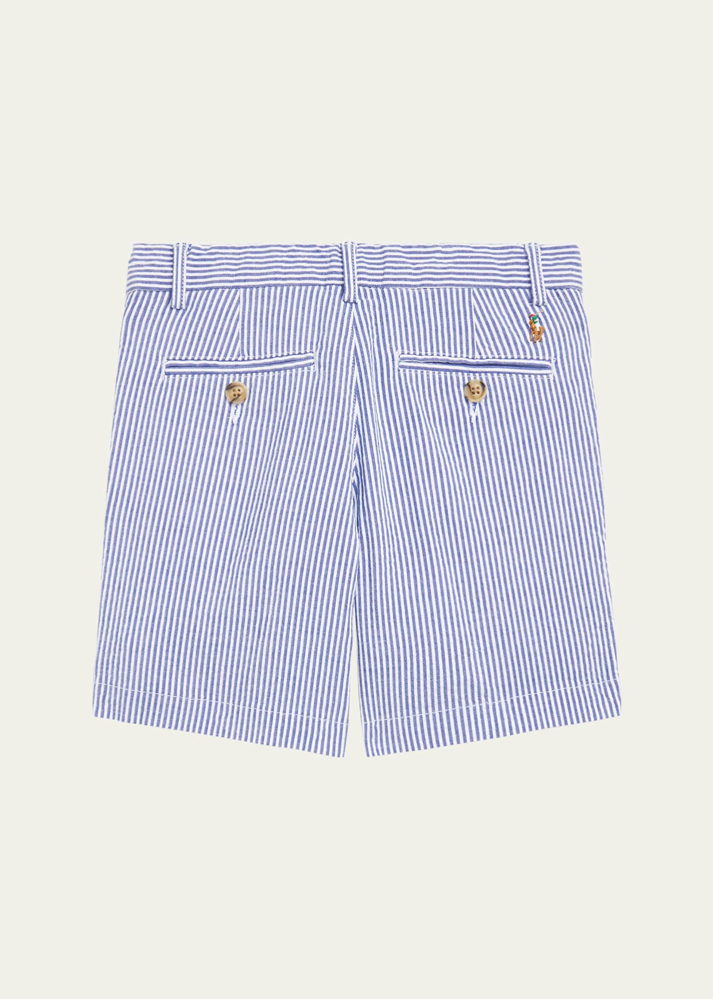 Ralph Lauren Childrenswear Boy's Seersucker Preppy Shorts, Size 8-20 Image 2 of 3
