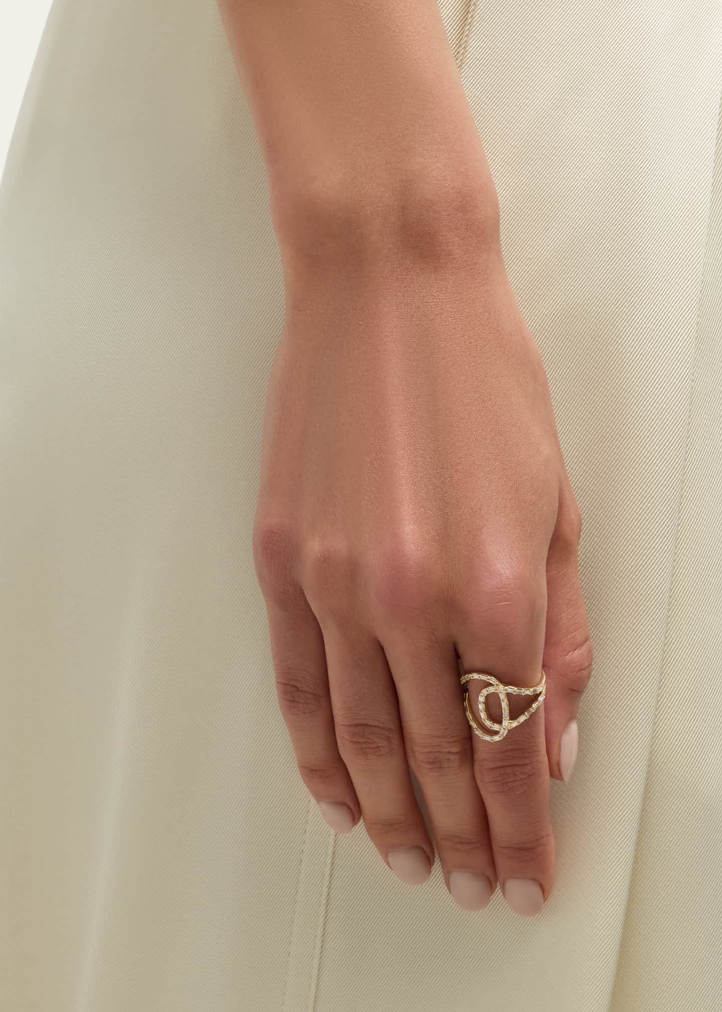 Lana 14K Gold Baguette Diamond Illuminating Ring Image 2 of 5
