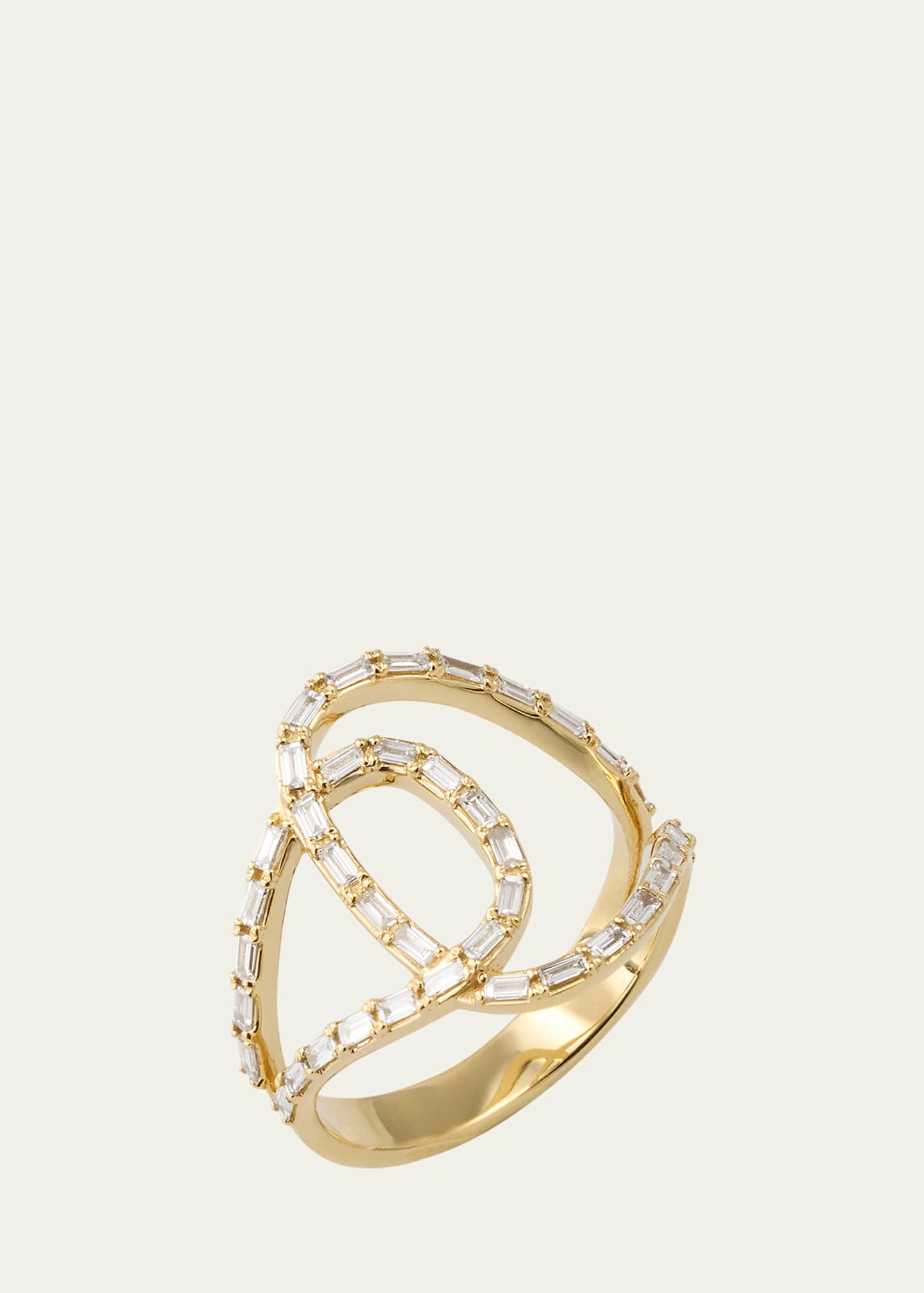 Lana 14K Gold Baguette Diamond Illuminating Ring Image 3 of 5