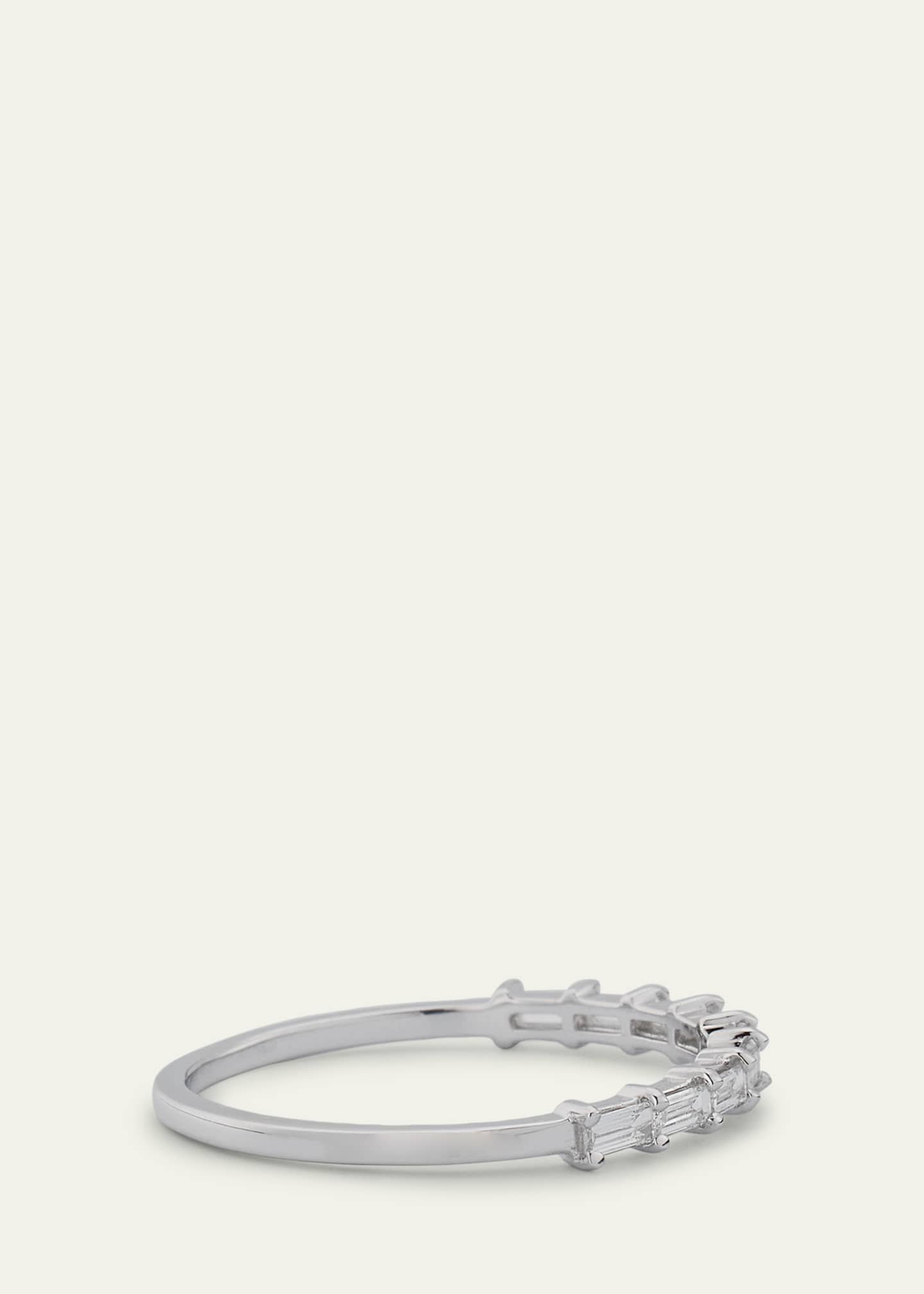 Lana 14K Gold Baguette Diamond Half Eternity Band Ring Image 4 of 4