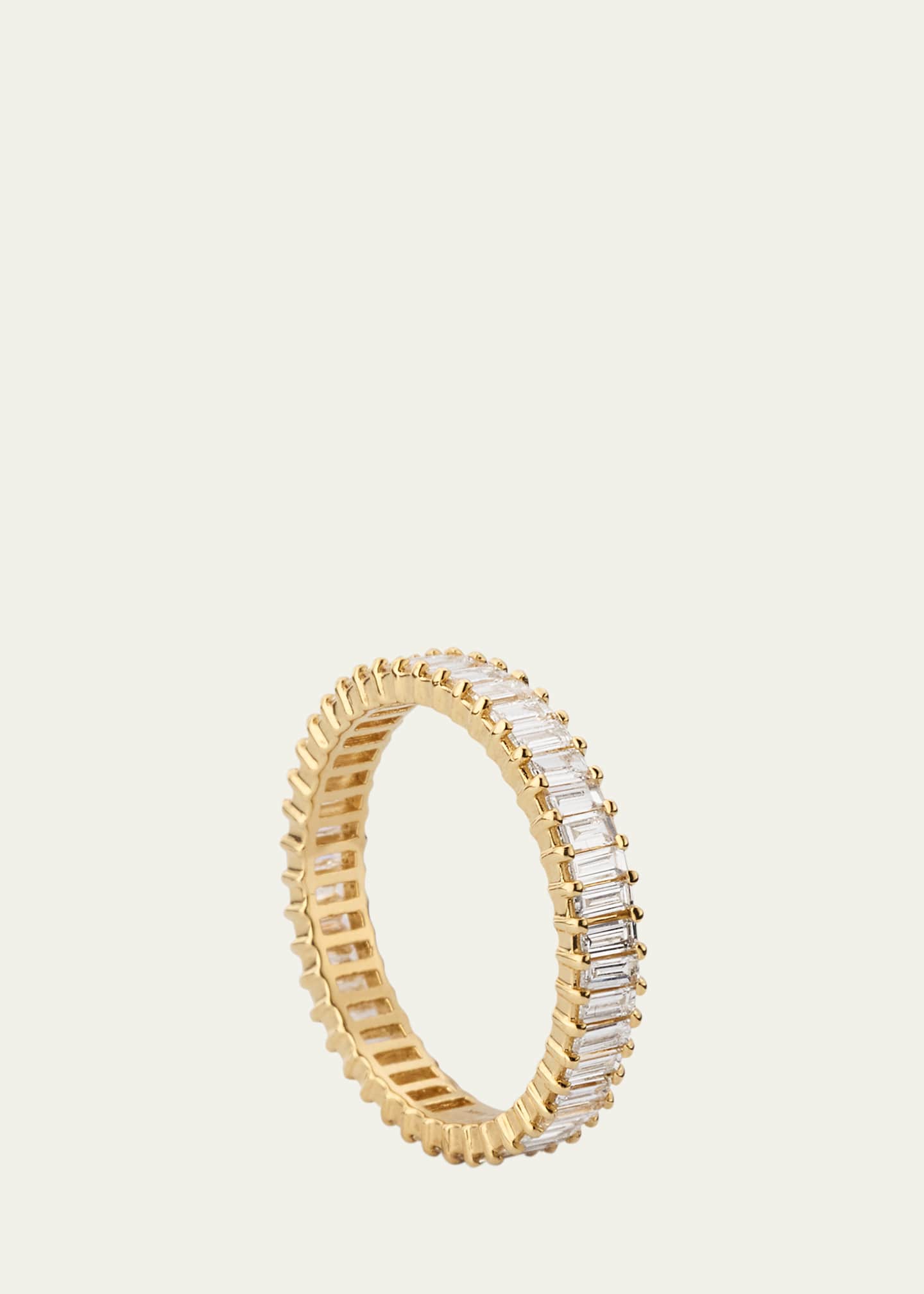 Lana 14K Gold Baguette Diamond Double Eternity Band Ring Image 3 of 3