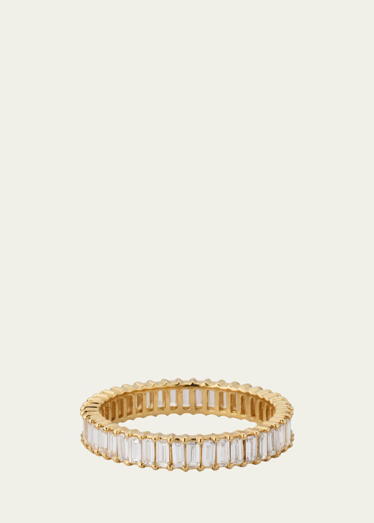 Lana 14K Gold Baguette Diamond Double Eternity Band Ring Image 1 of 3