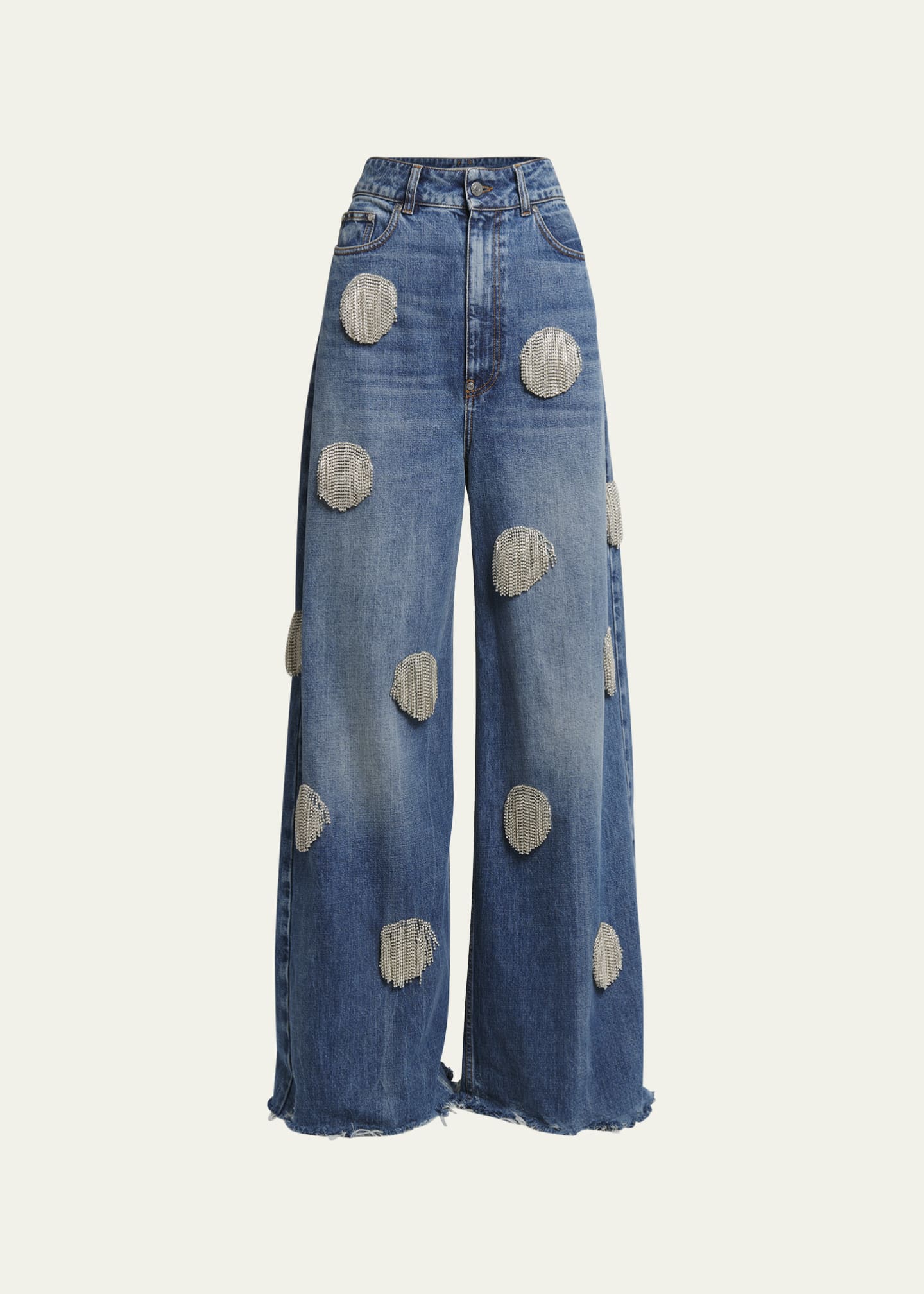 Stella McCartney Jeans With Wide Legs in Blue