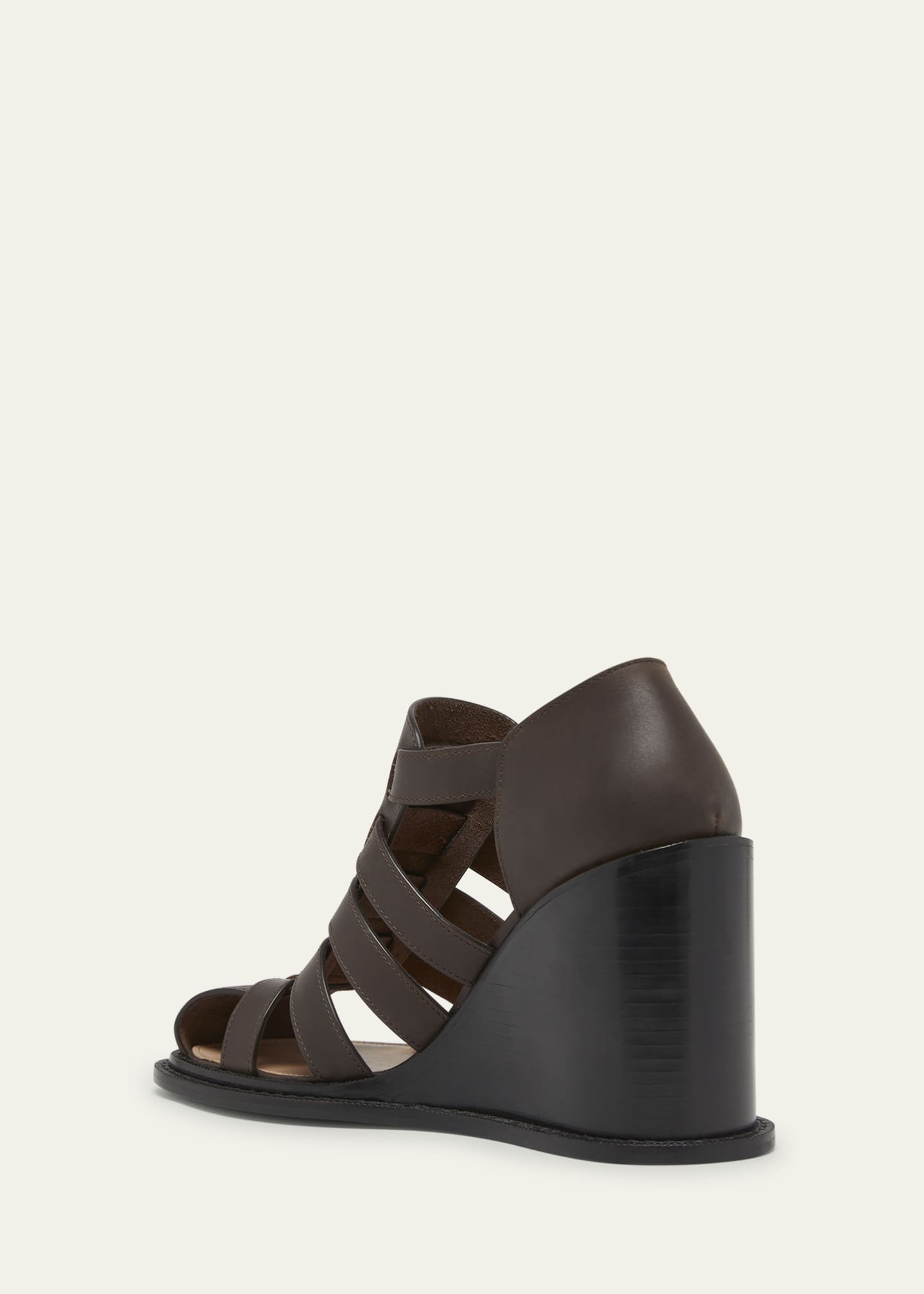 【アウトレット特価セール】LOEWE CAMPO WEDGE L814S10X05 Loewe Campo leather wedge sandals Loewe