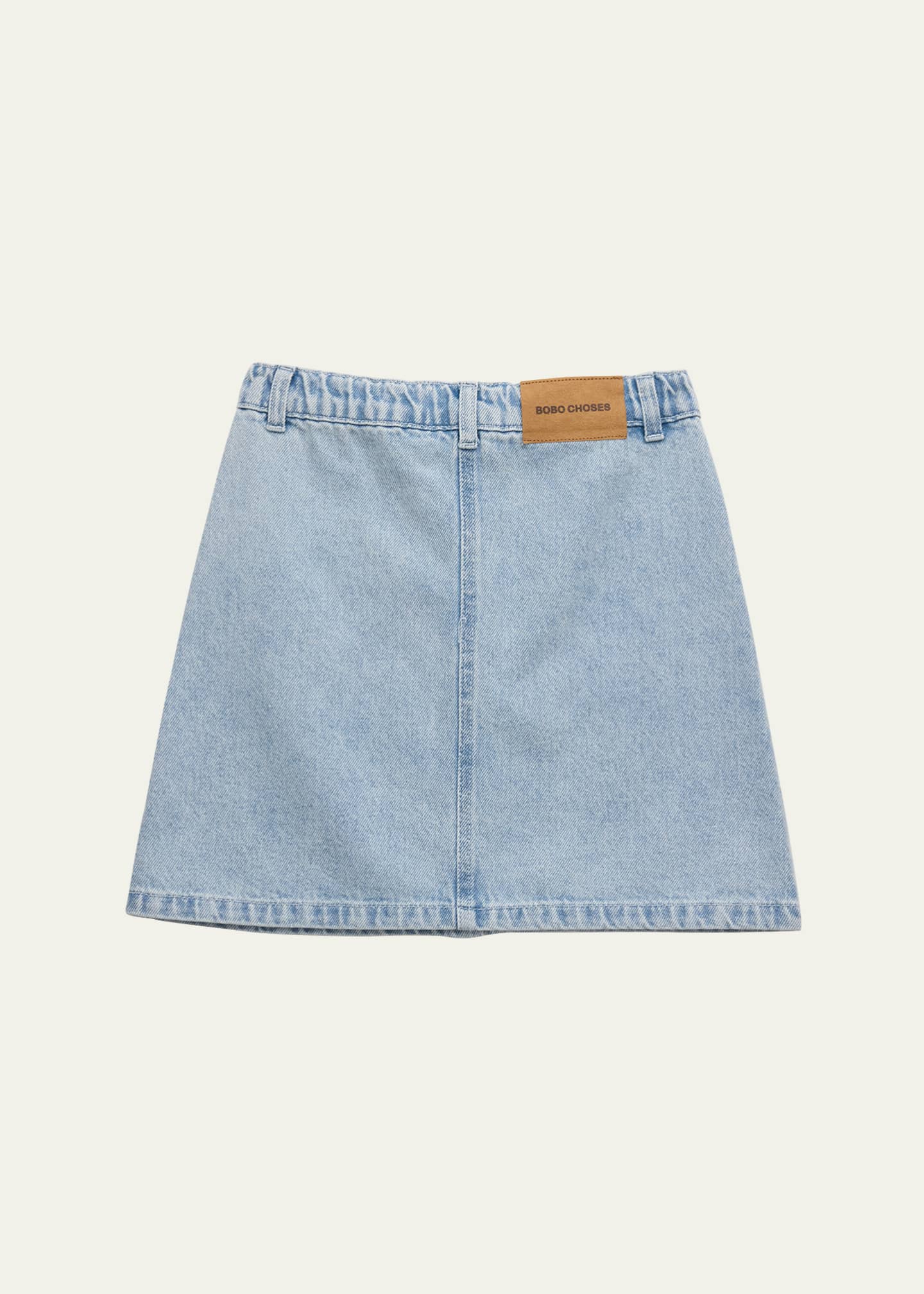 Bobo Choses Girl s Rainbow Button Denim Skirt Size 2 13
