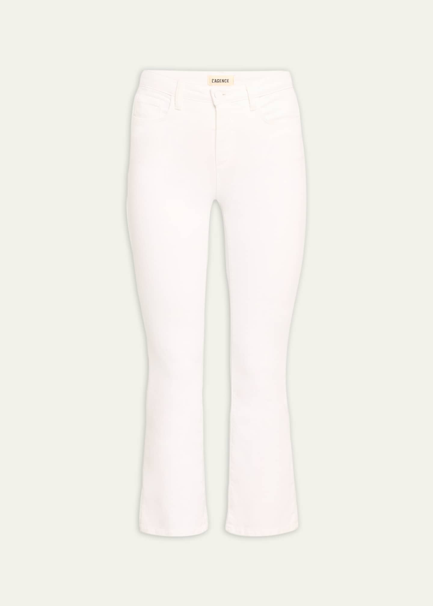 L'Agence Mira Ultra High-Rise Crop Micro Bootcut Jeans Image 1 of 5