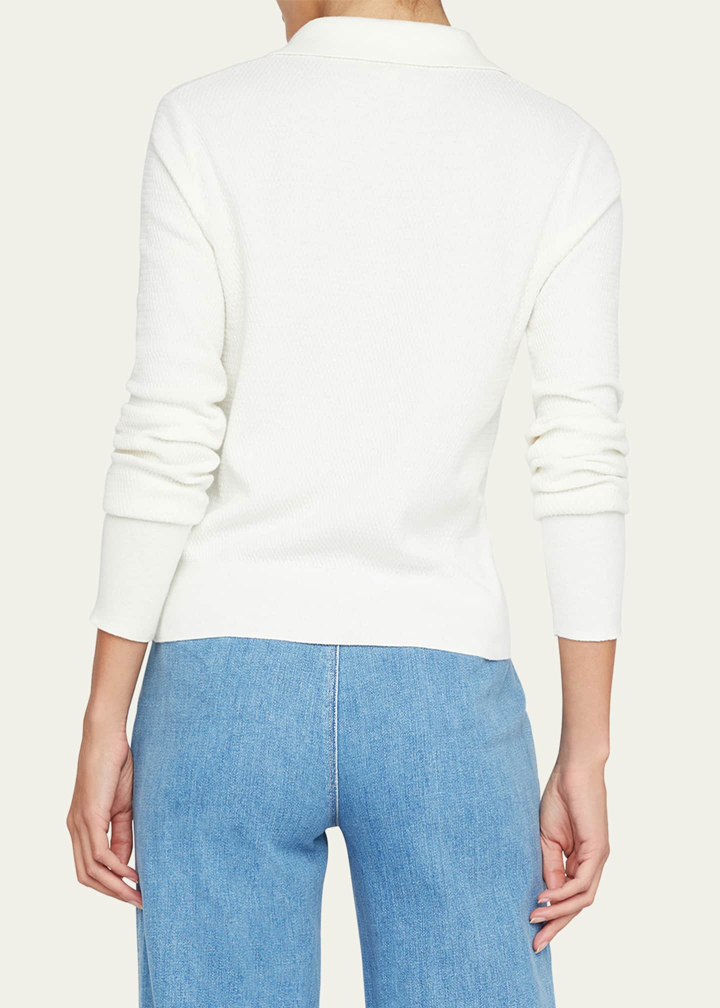 L'Agence Sterling Jewel-Button Sweater Image 3 of 5