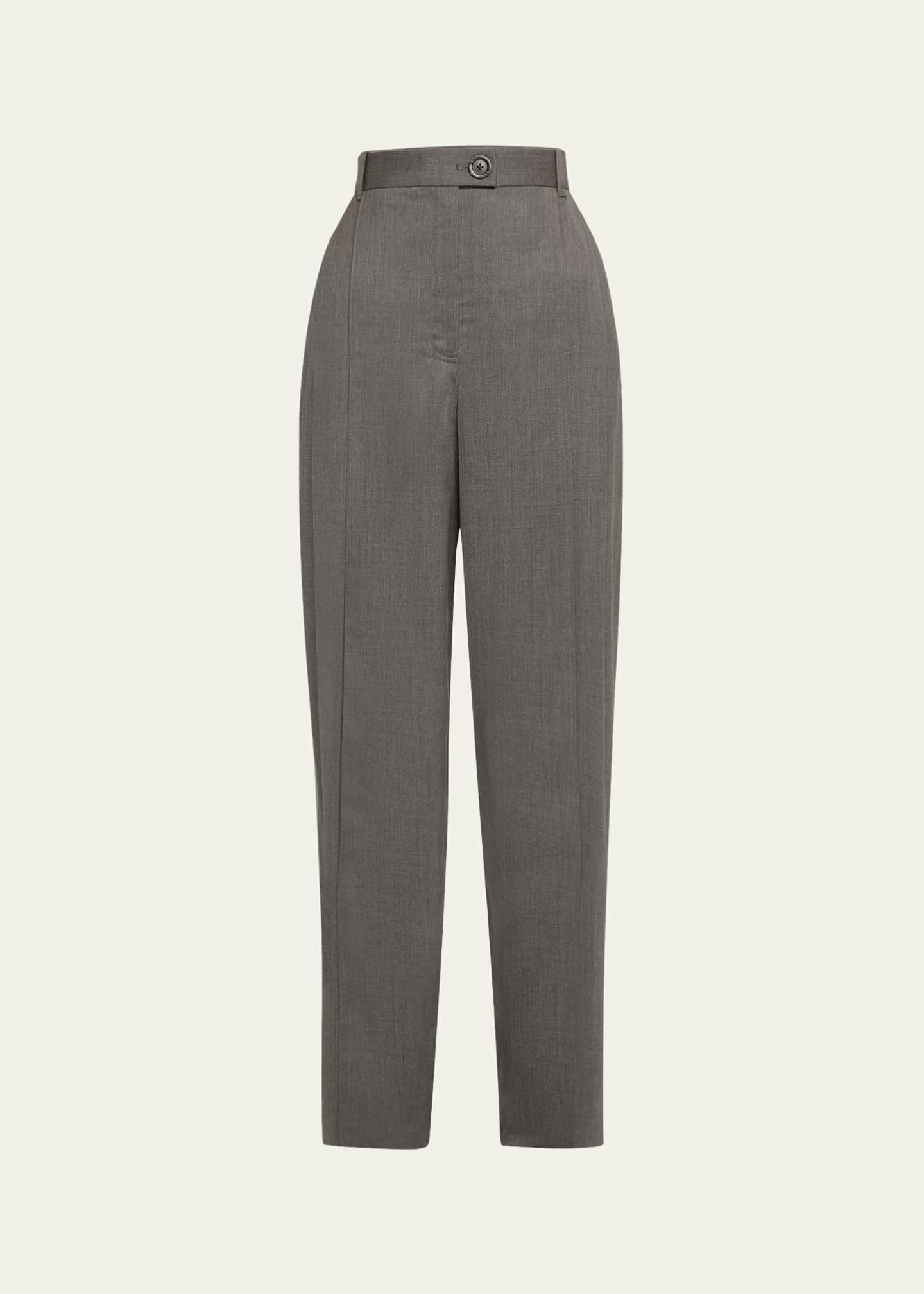 Peter Do Straight-Leg Trousers with Front Slit