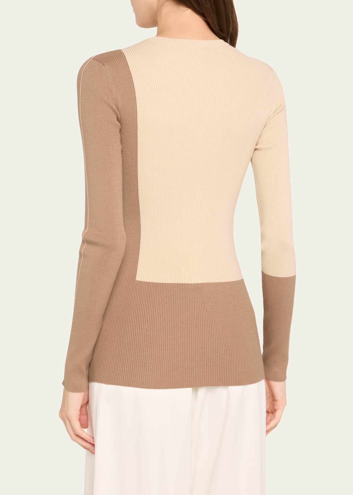 Peter Do Colorblock Ribbed Sweater Image 3 of 5
