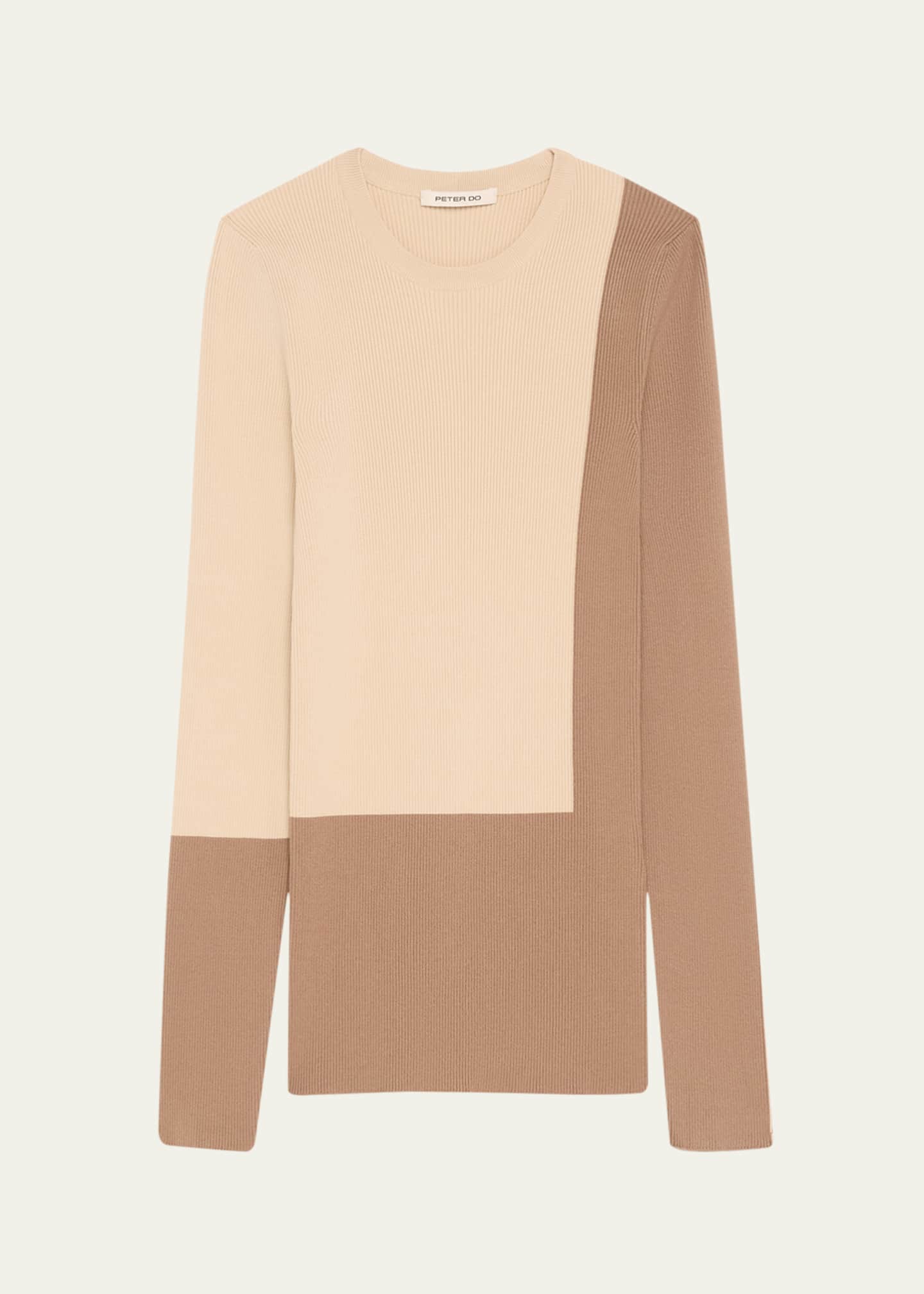 Peter Do Colorblock Ribbed Sweater Image 1 of 5