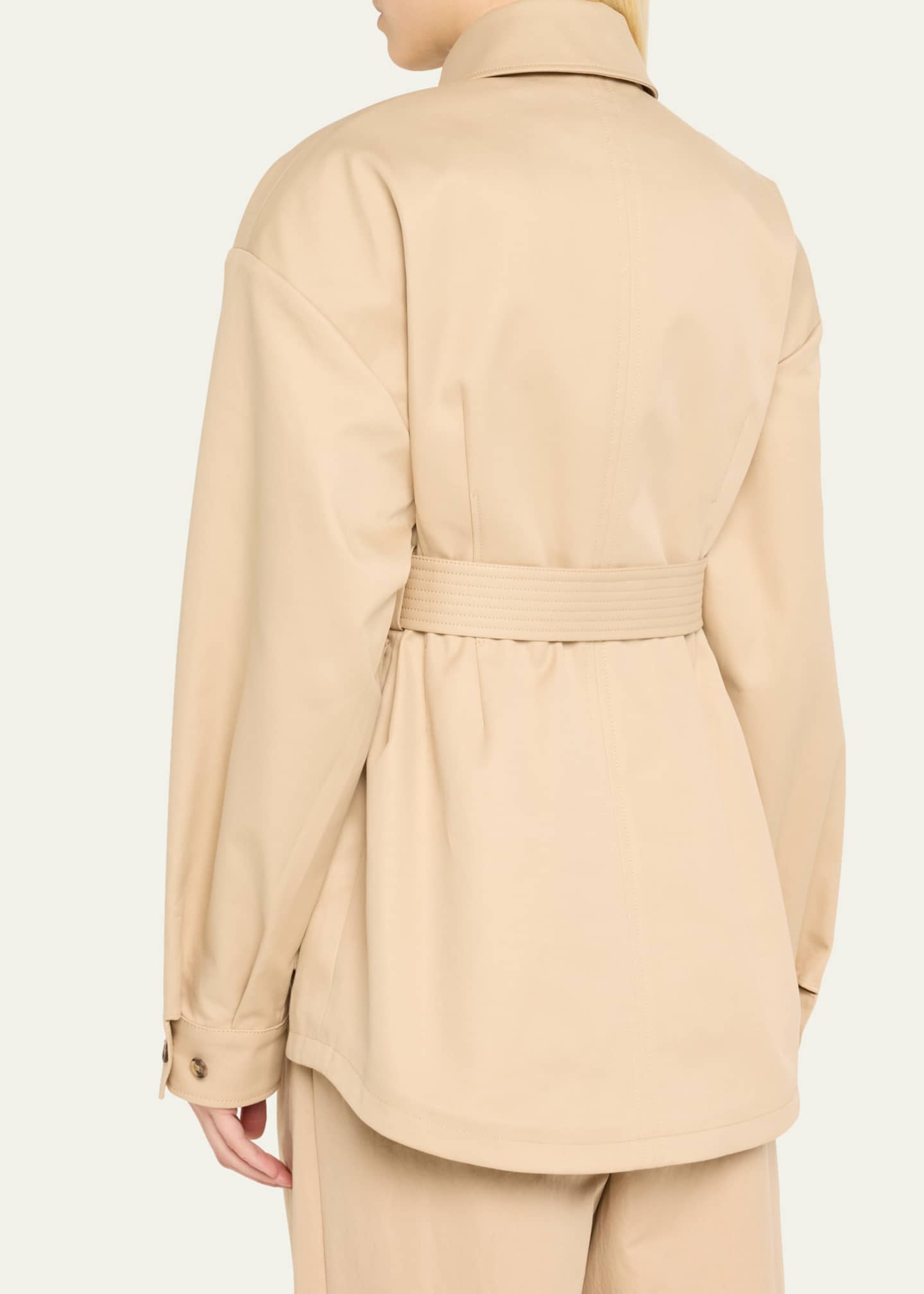 WARDROBE.NYC Belted Drill Parka Image 3 of 5