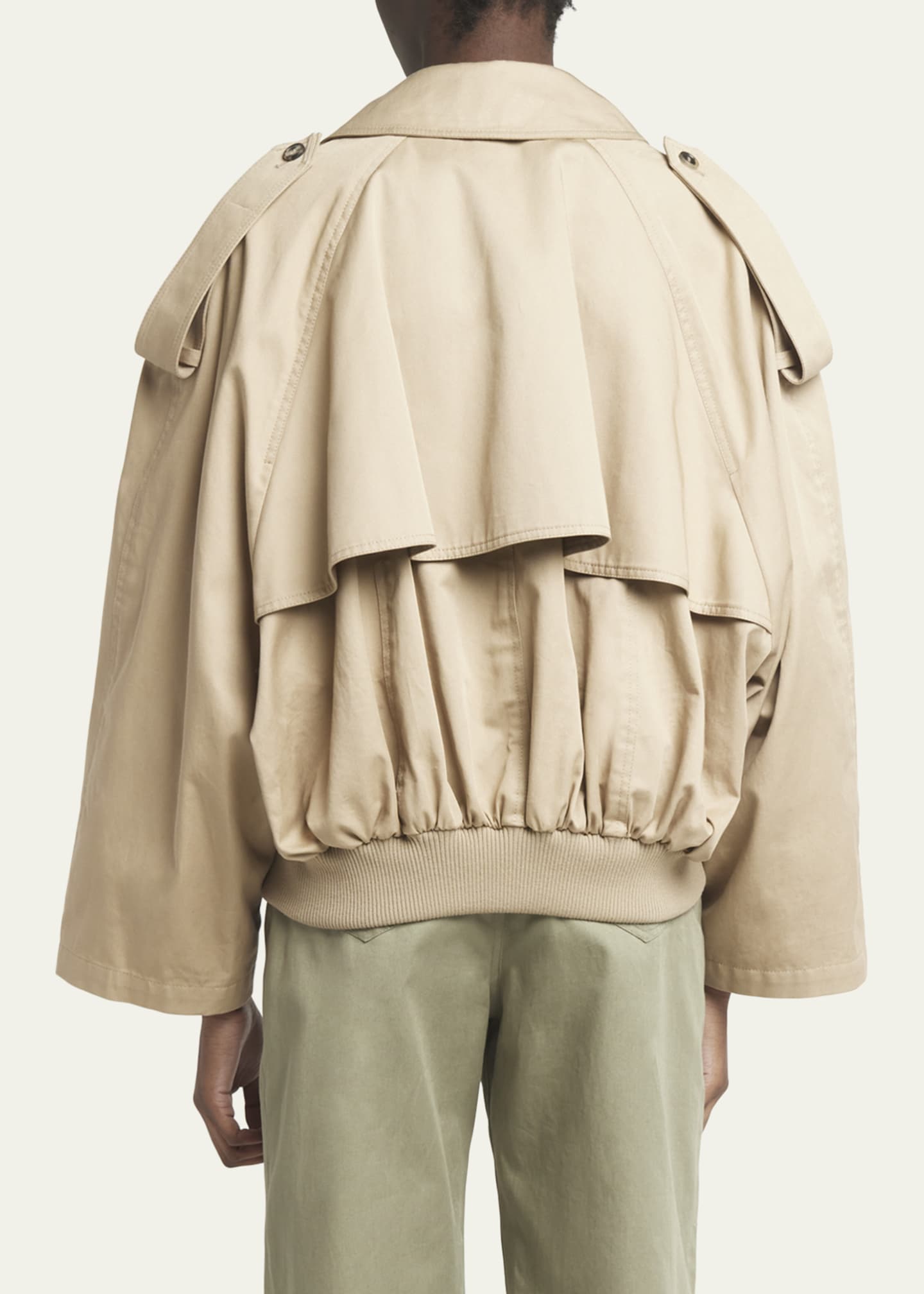 Loewe Cropped Trench Jacket Image 3 of 5