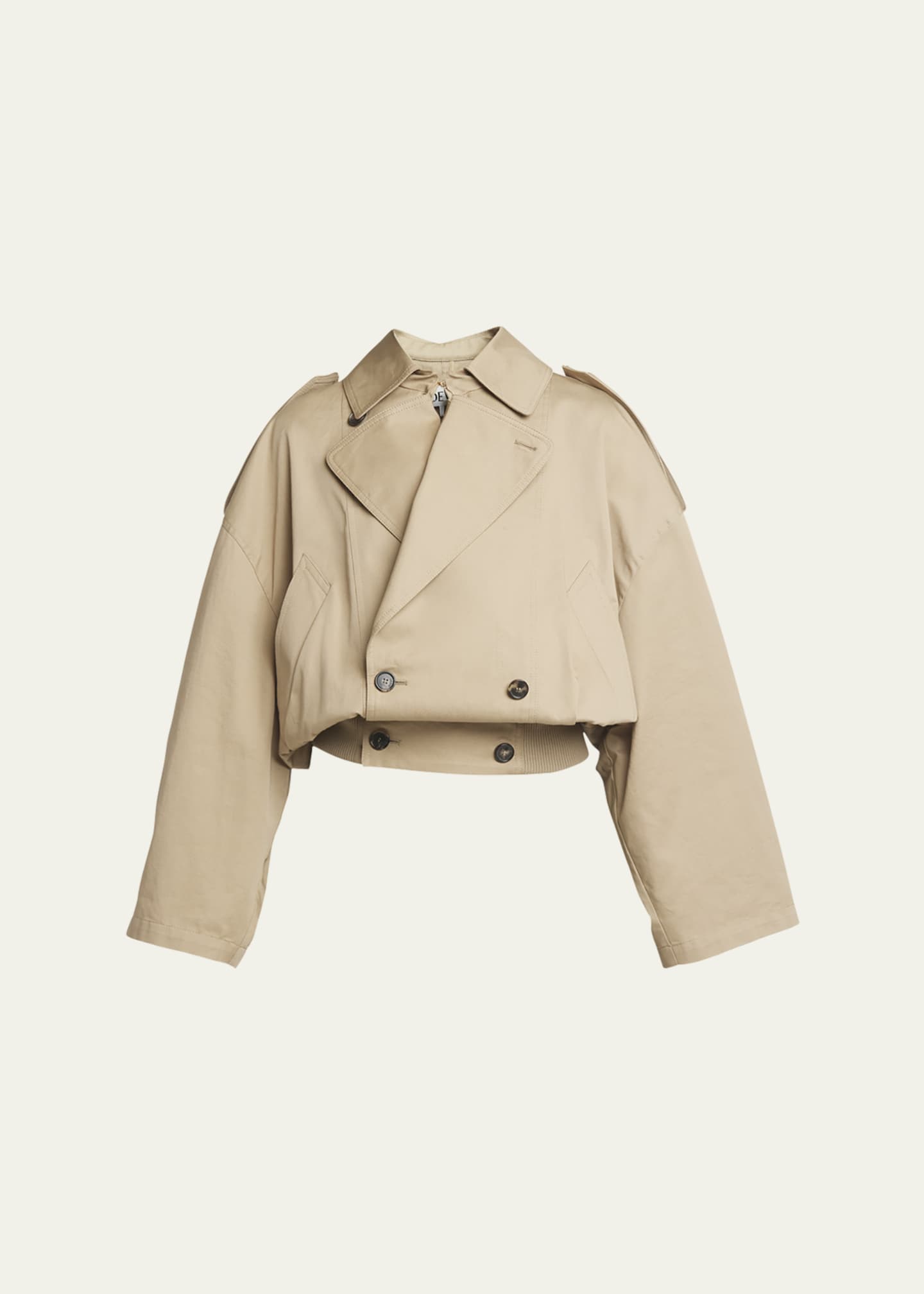 Loewe Cropped Trench Jacket Image 1 of 5