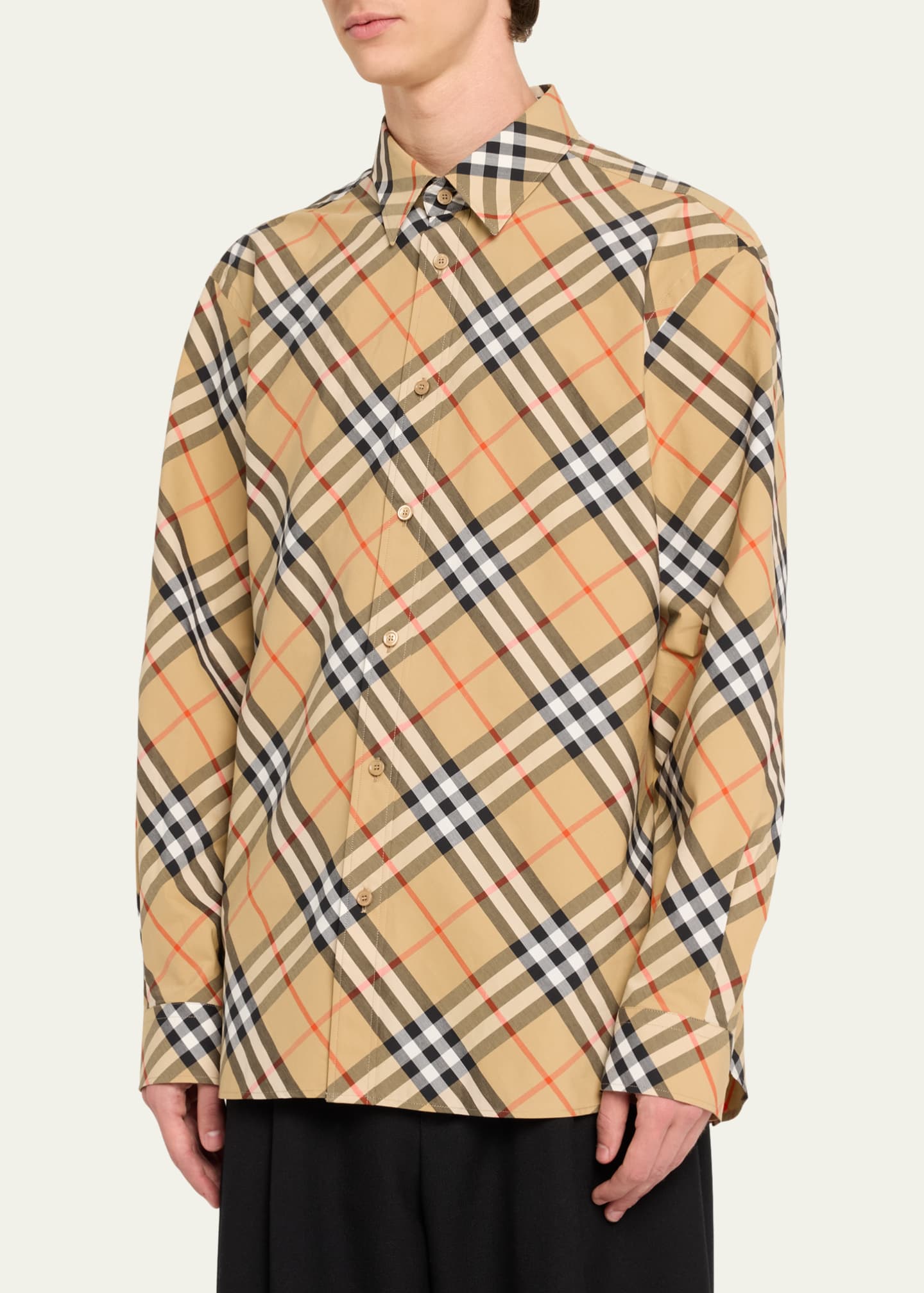 Burberry Men's Daniel Check Sport Shirt - Bergdorf Goodman