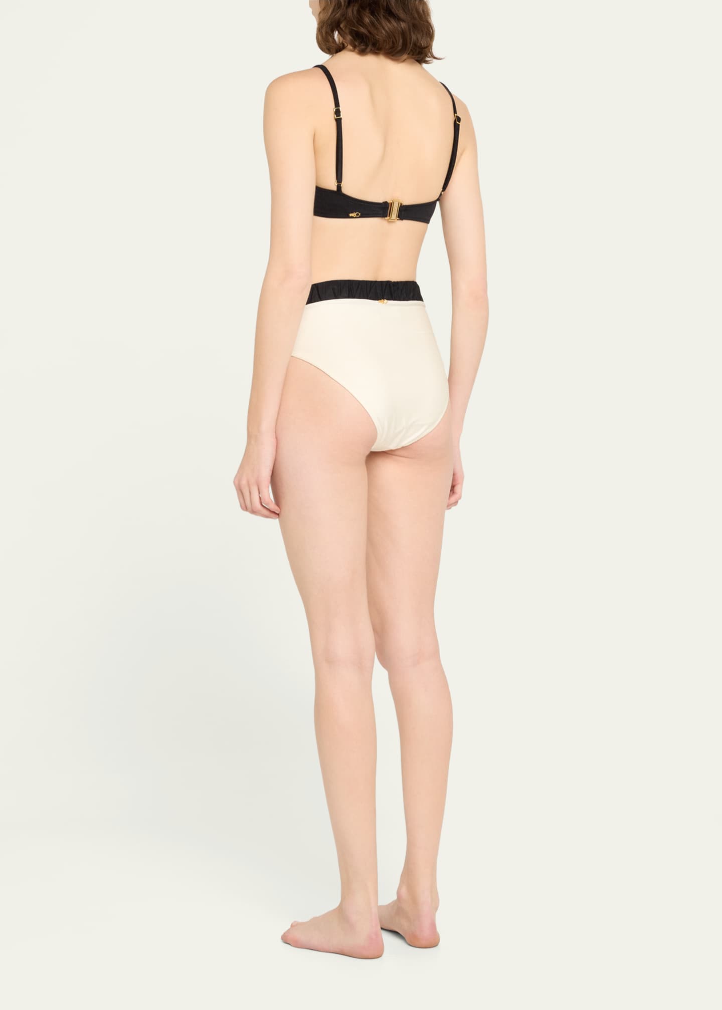 PatBO Seashell High-Waist Bikini Bottoms Image 3 of 4