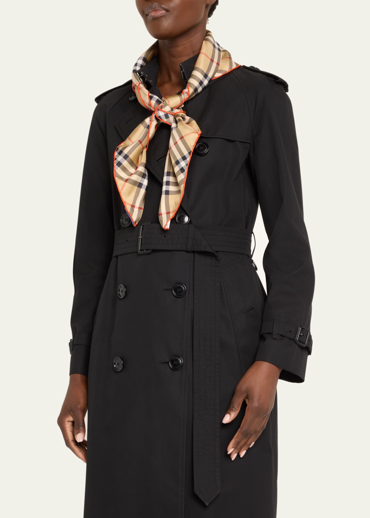 Burberry check print scarf cheap