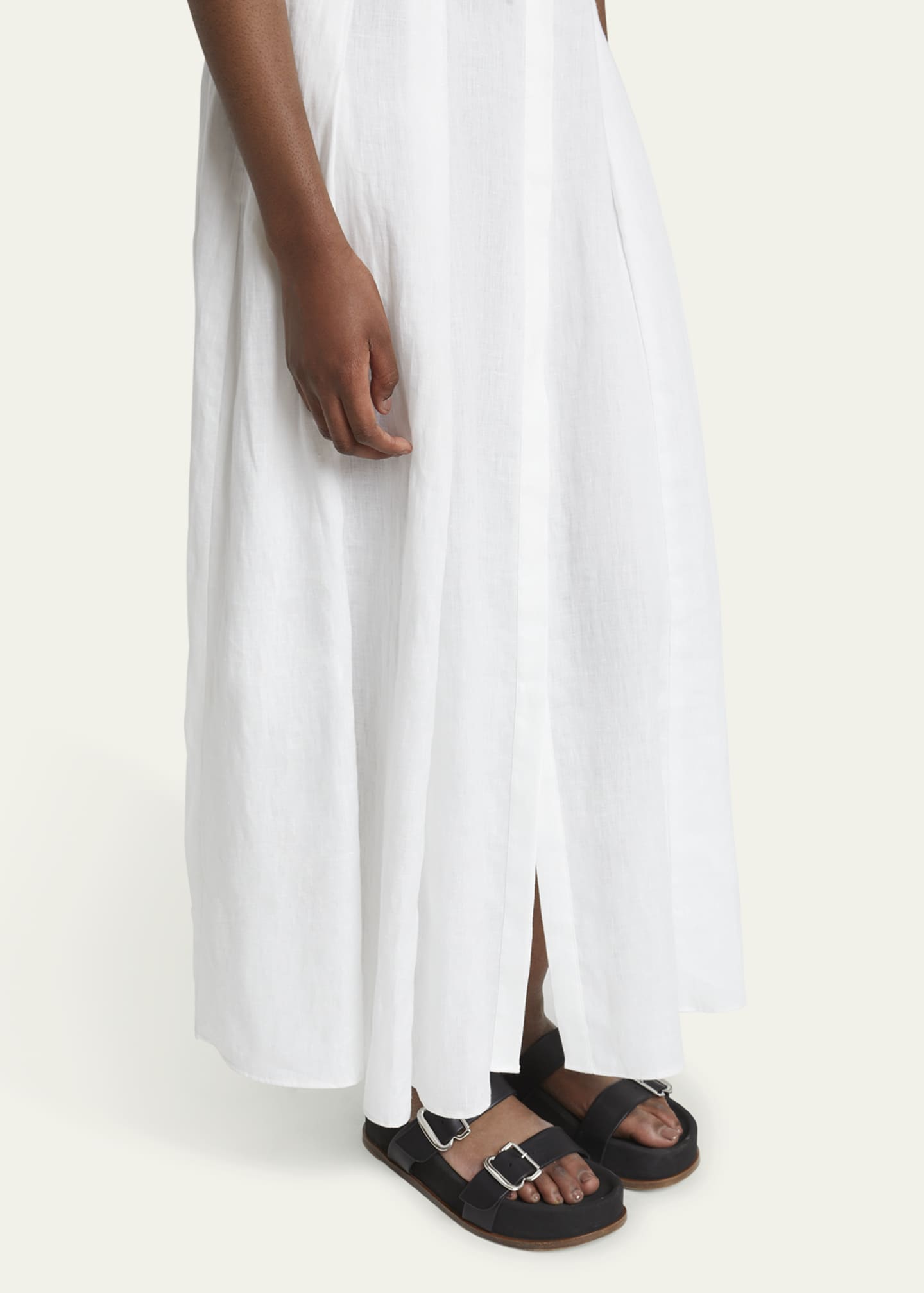 サンダル・ミュール GABRIELA HEARST WREN SANDALS Gabriela Hearst Wren Leather Dual-Buckle Slide Sandals