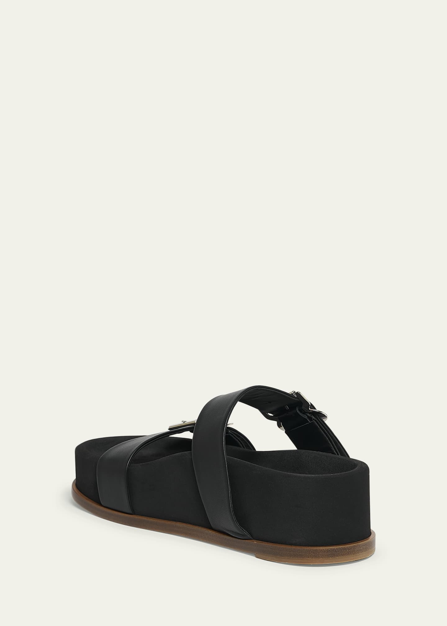 サンダル・ミュール GABRIELA HEARST WREN SANDALS Gabriela Hearst Wren Leather Dual-Buckle Slide Sandals
