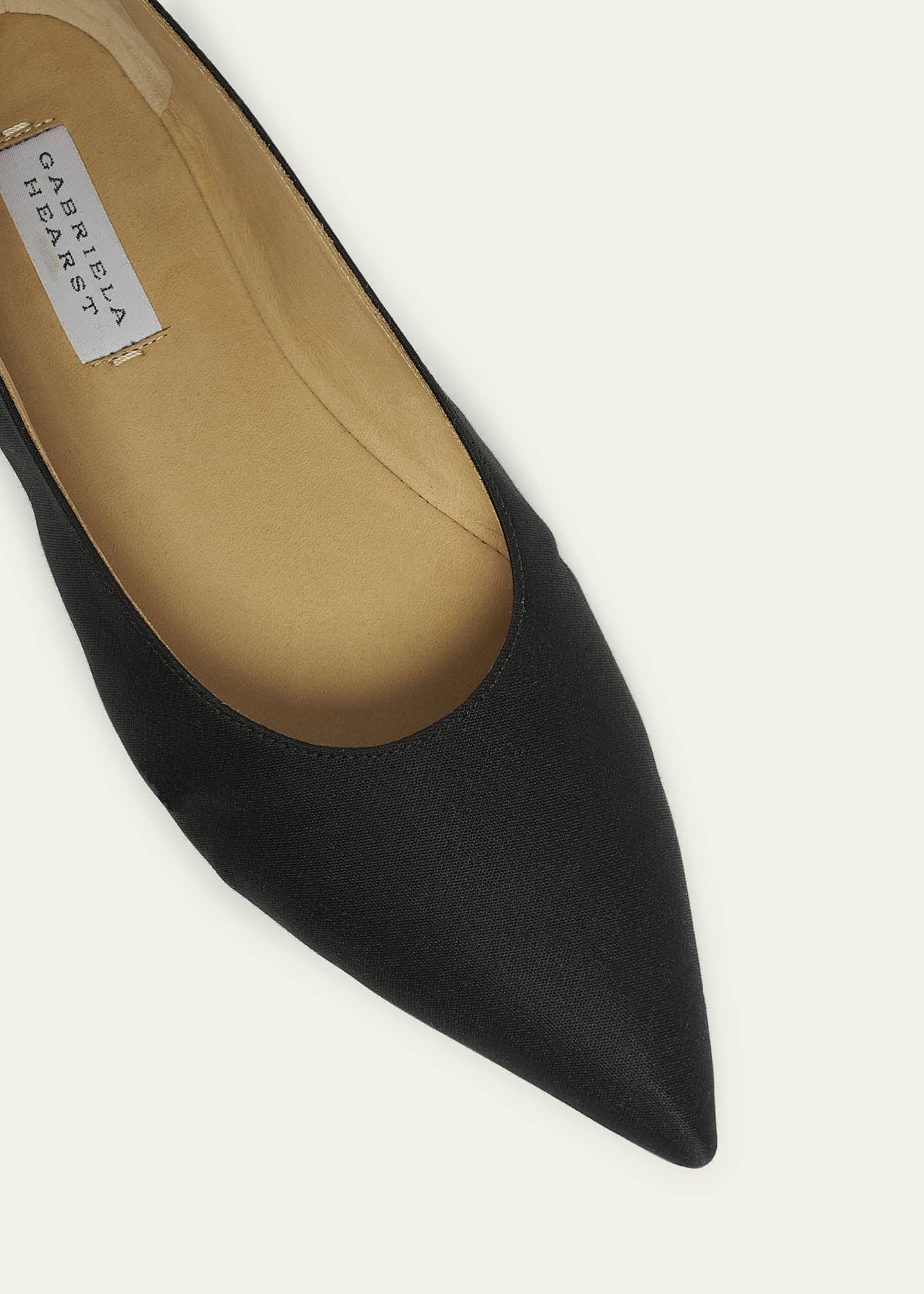 Gabriela Hearst Fleur Leather Ballerina Flats