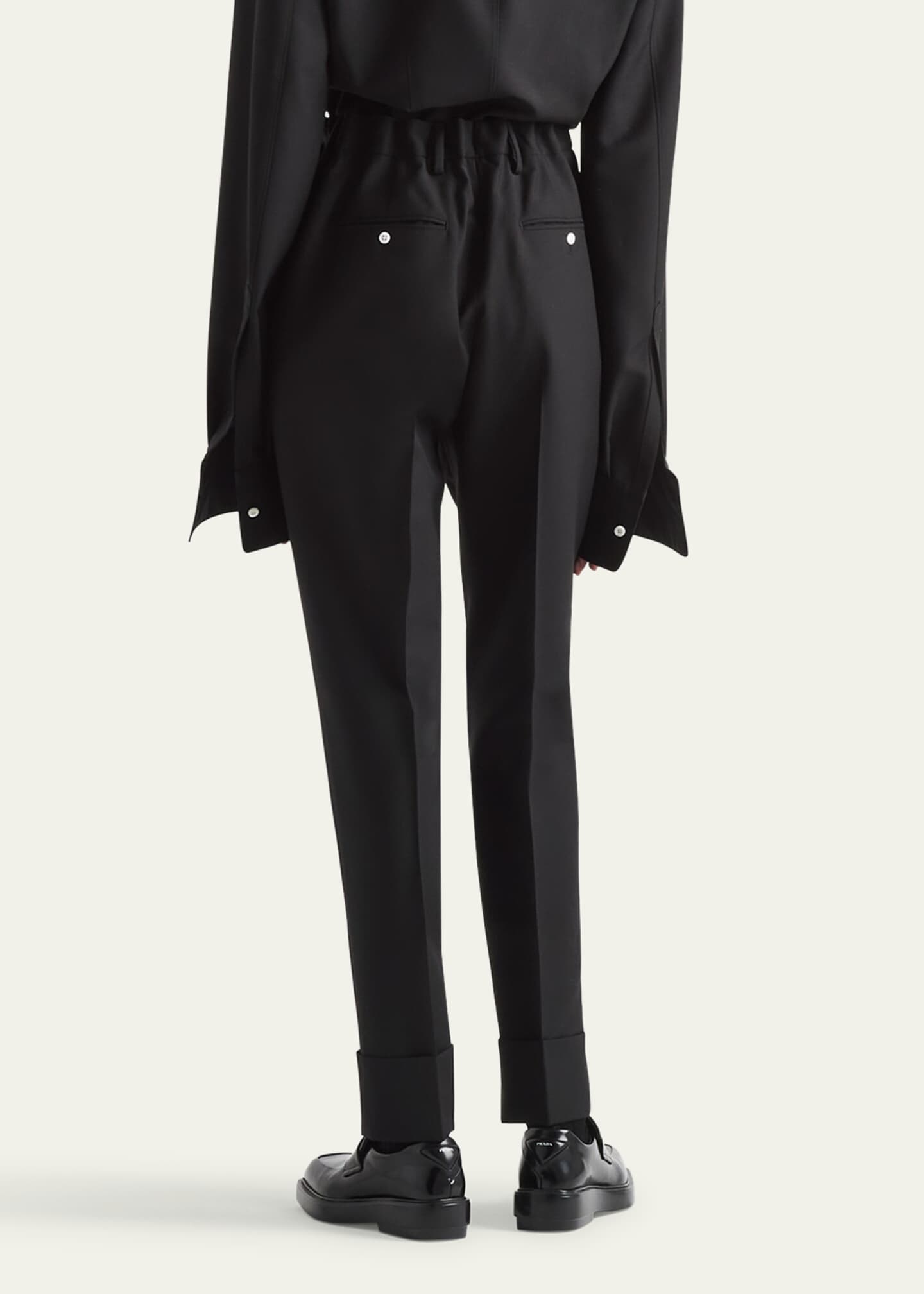 Prada Skinny Leg Light Mohair Pants Image 3 of 4
