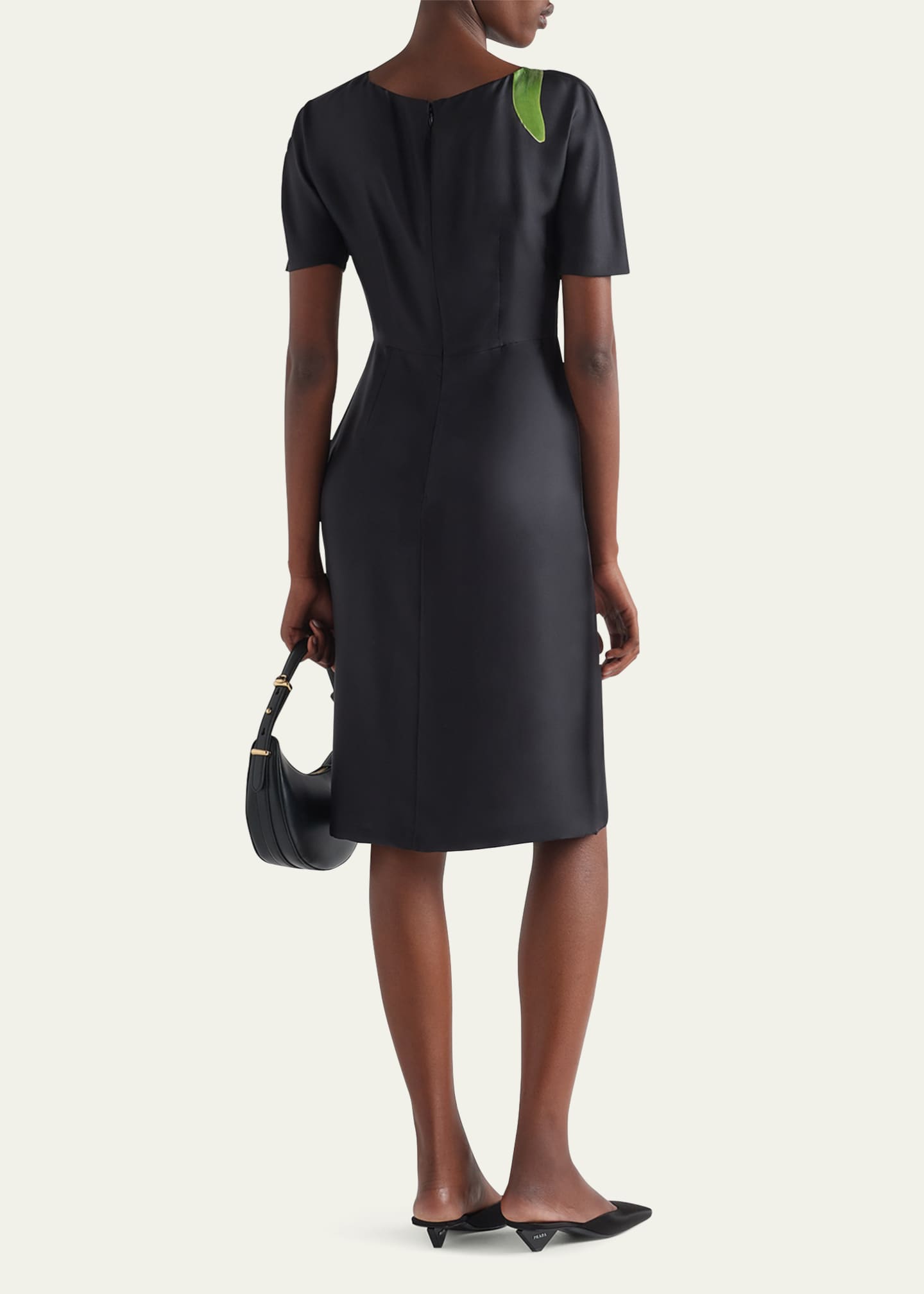 Prada Flower Twill Dress