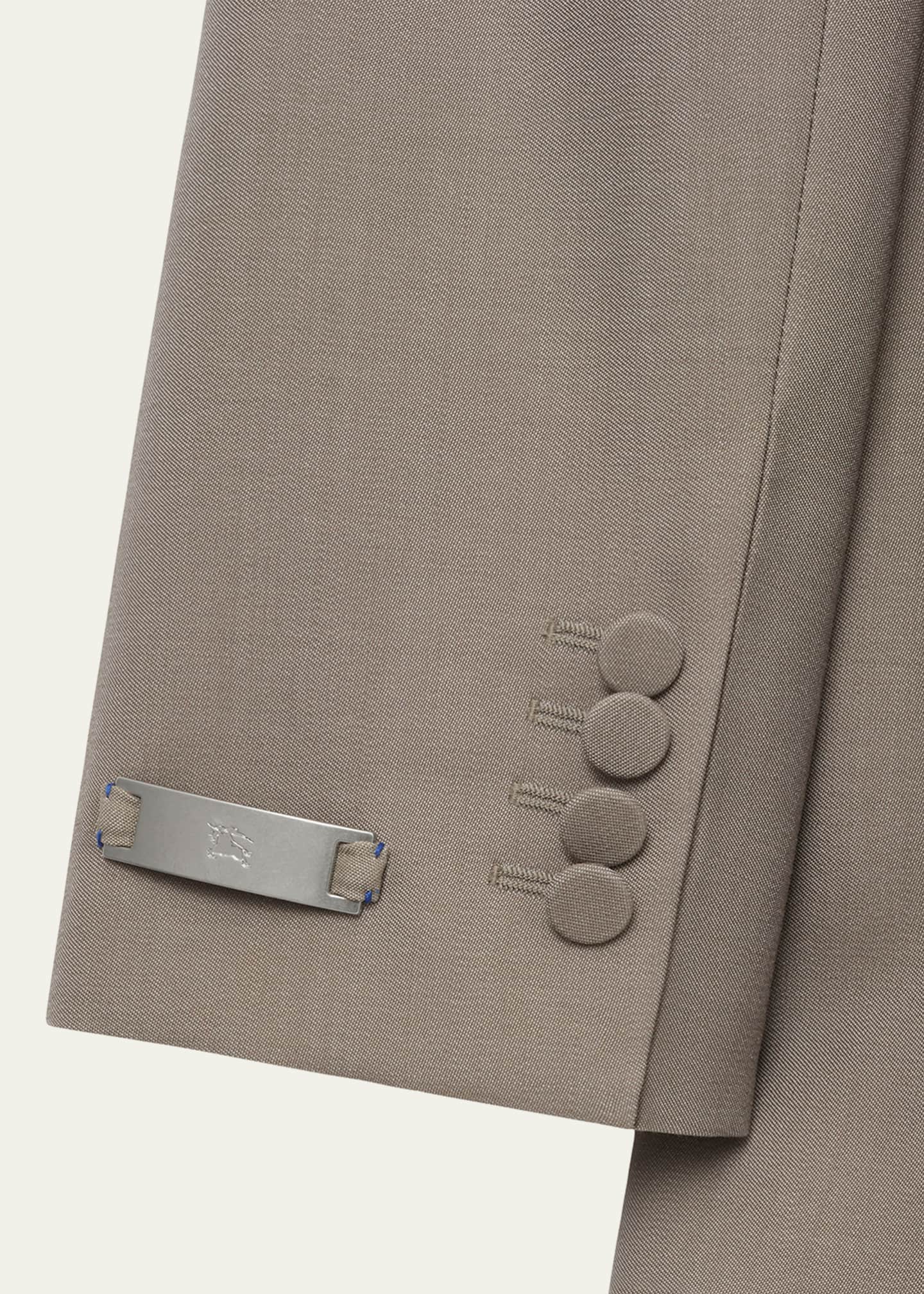 Burberry Single-Breasted Wool Blazer Jacket Image 5 of 5