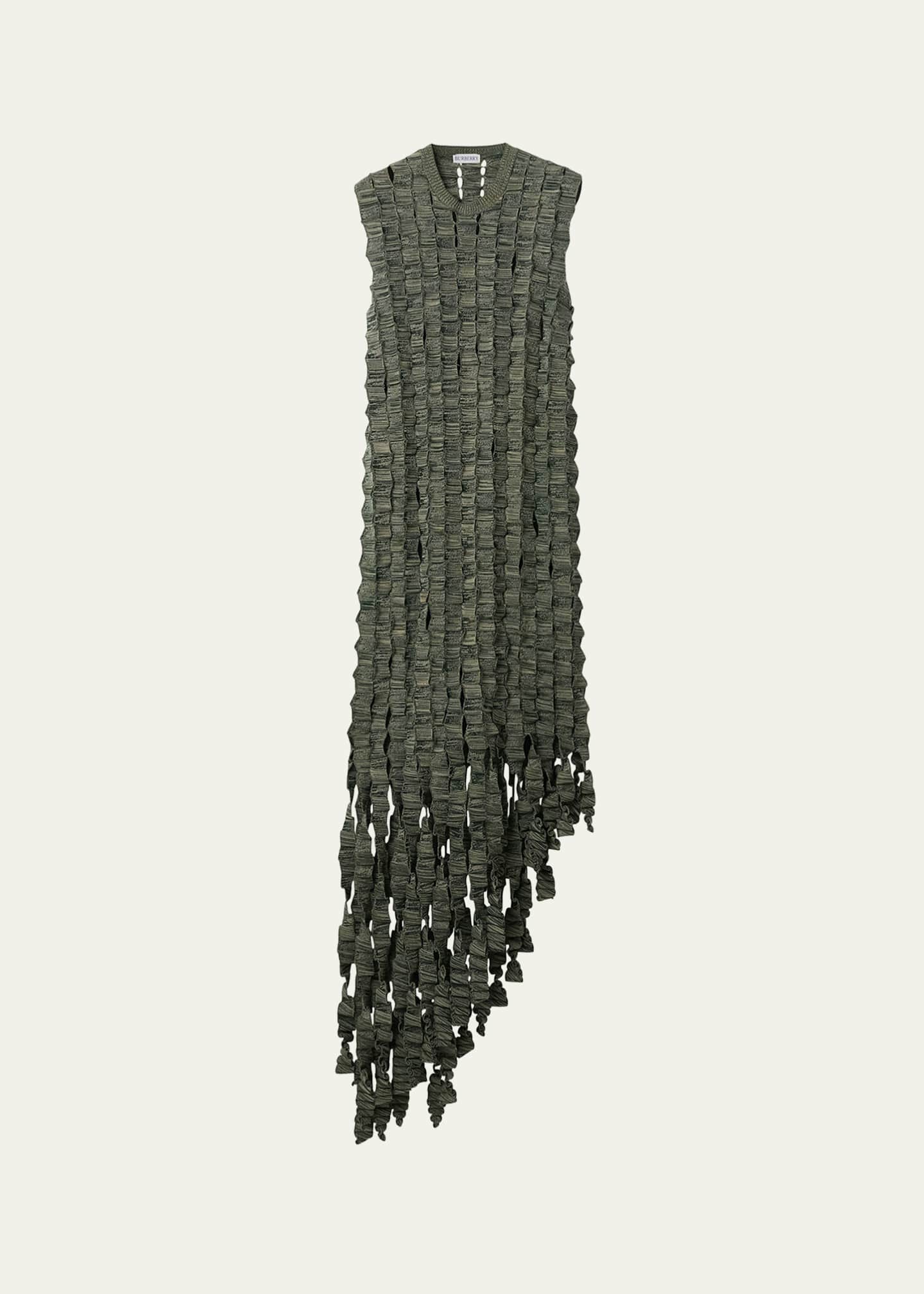 Burberry outlet fringe dress