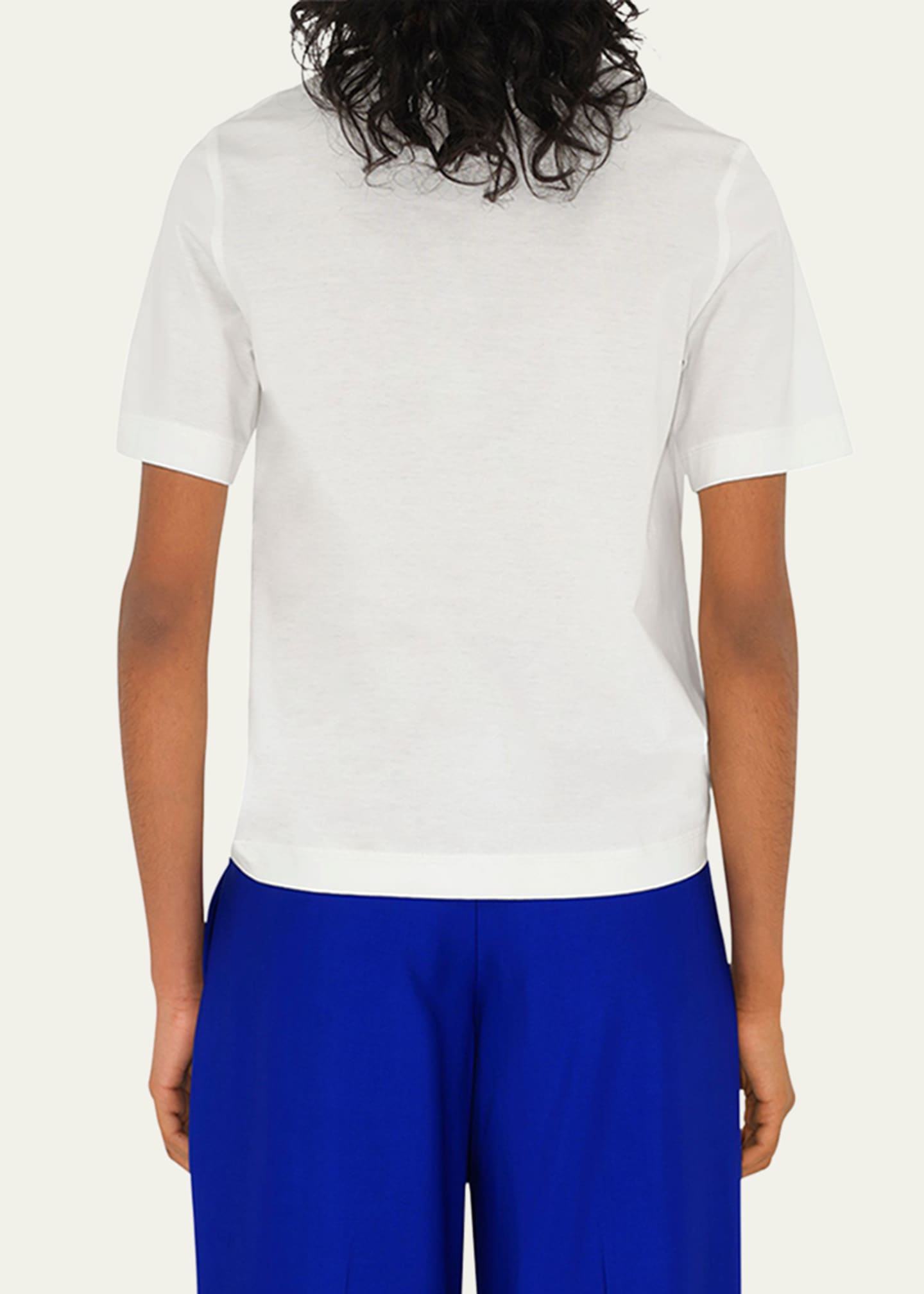 Burberry EKD Embroidered Tee, White Image 3 of 5