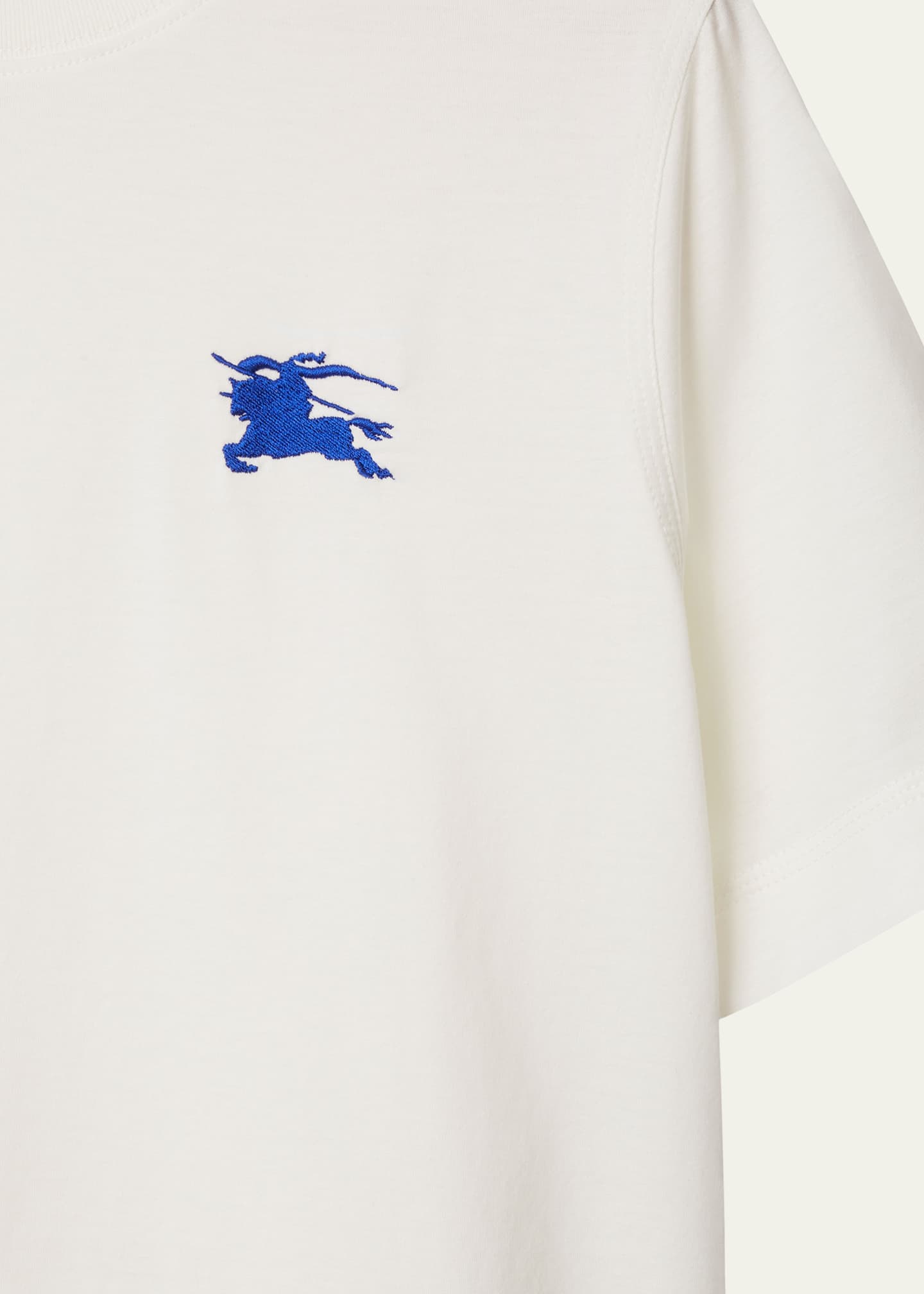 Burberry EKD Embroidered Tee, White Image 5 of 5