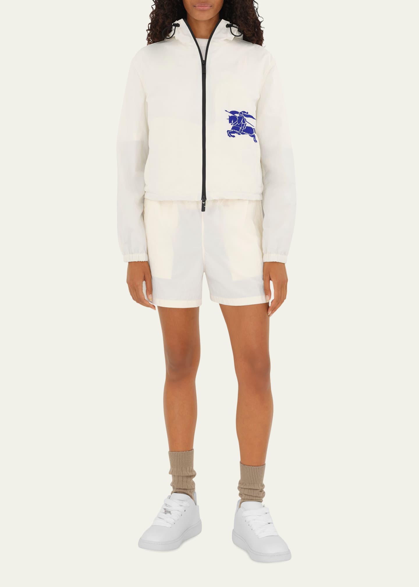 Burberry Hooded EKD Embroidered Jacket Image 2 of 5