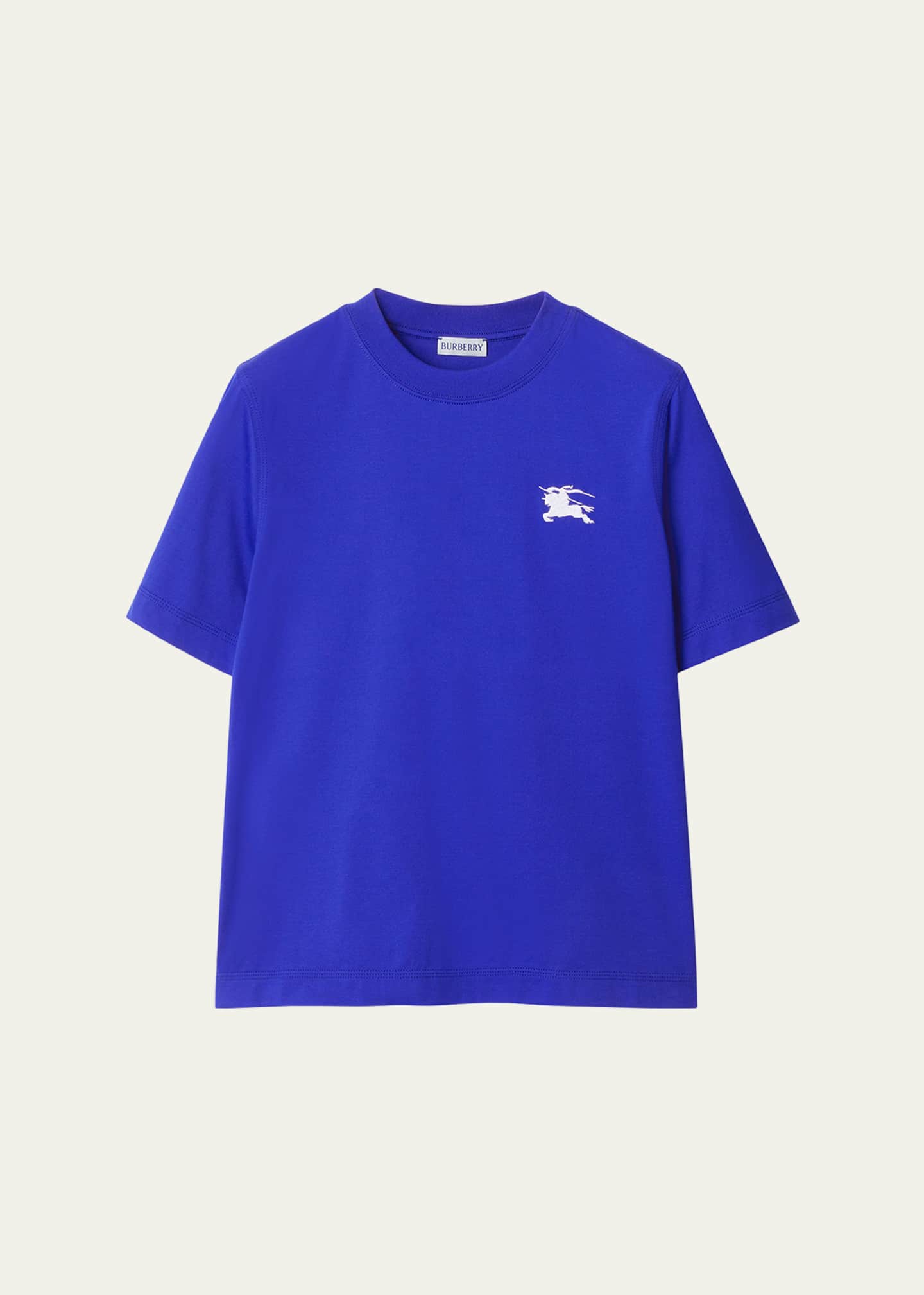 Burberry EKD Embroidered Tee, Blue Image 1 of 5