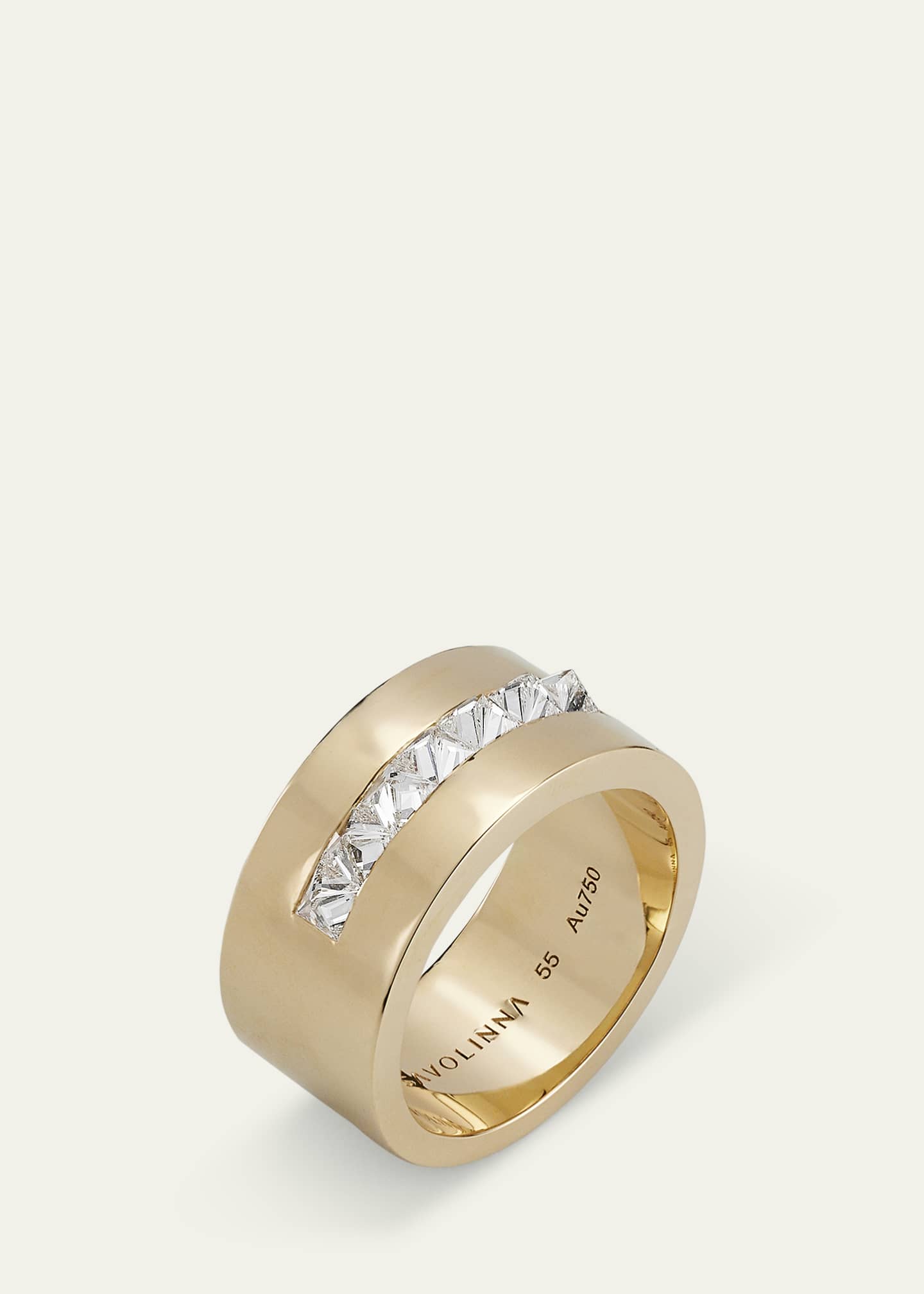 Savolinna Be Spiked Diamond Row Stack Band Ring Image 3 of 4