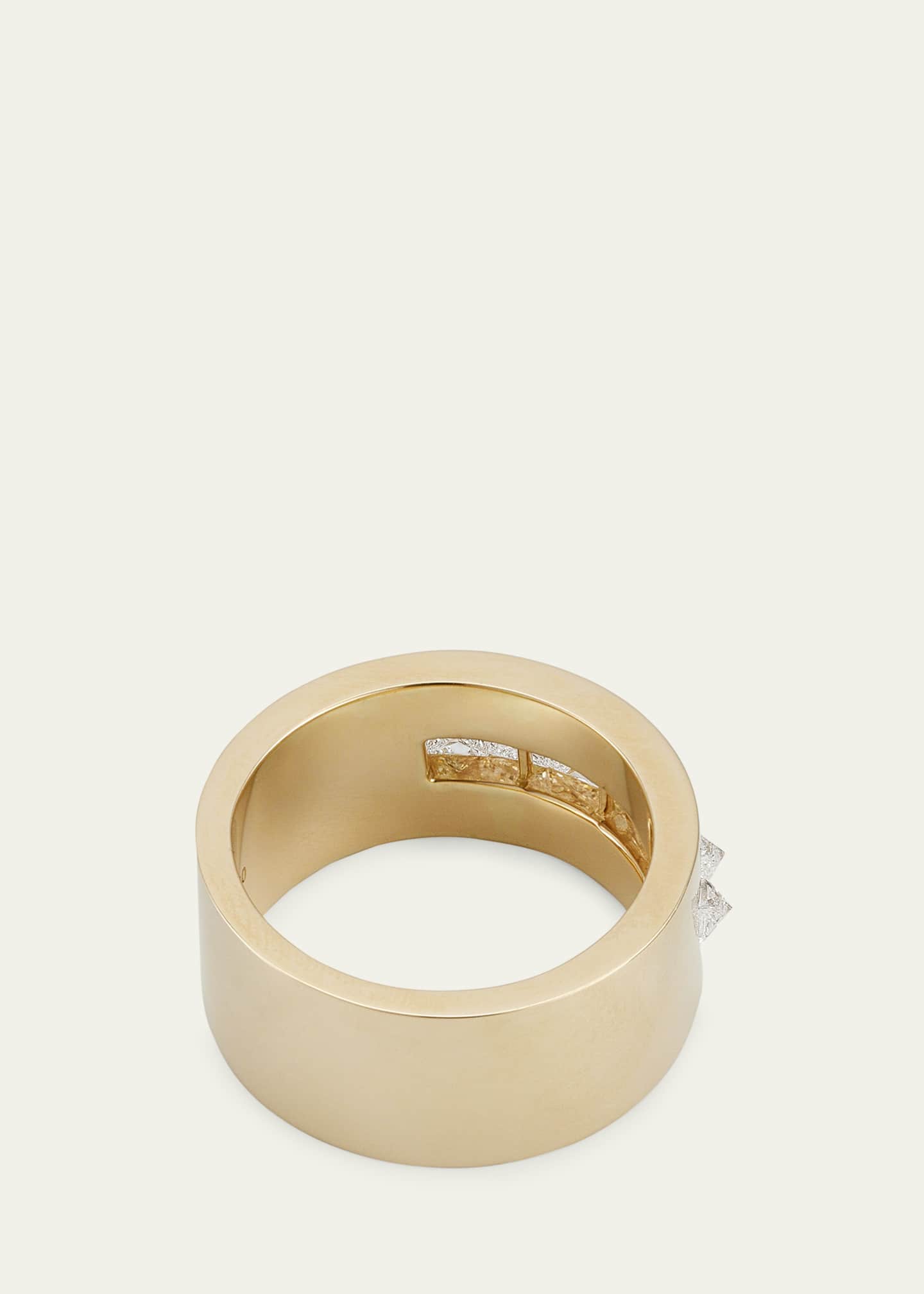 Savolinna Be Spiked Diamond Row Stack Band Ring Image 4 of 4