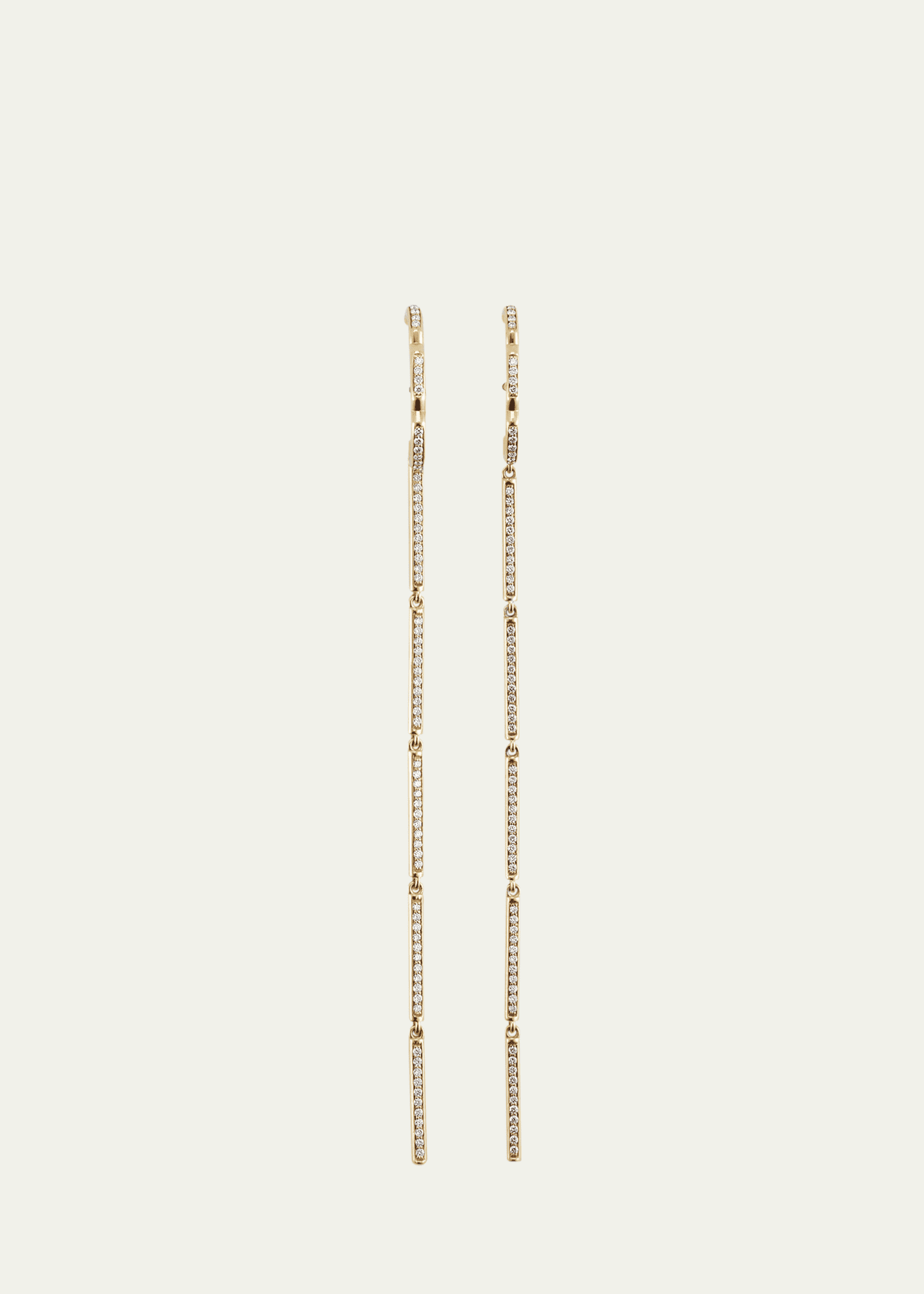 Savolinna Linette Diamond Linear Huggie Earrings Image 1 of 4