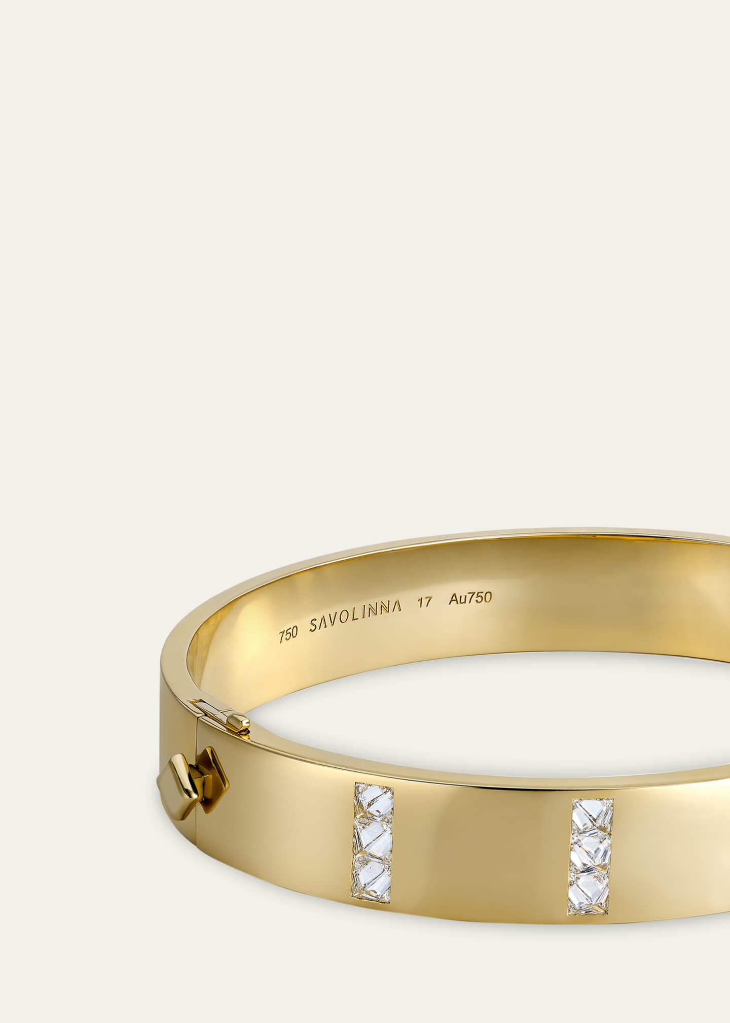 Savolinna Be Spiked 5-Row Diamond Bangle Bracelet Image 2 of 2