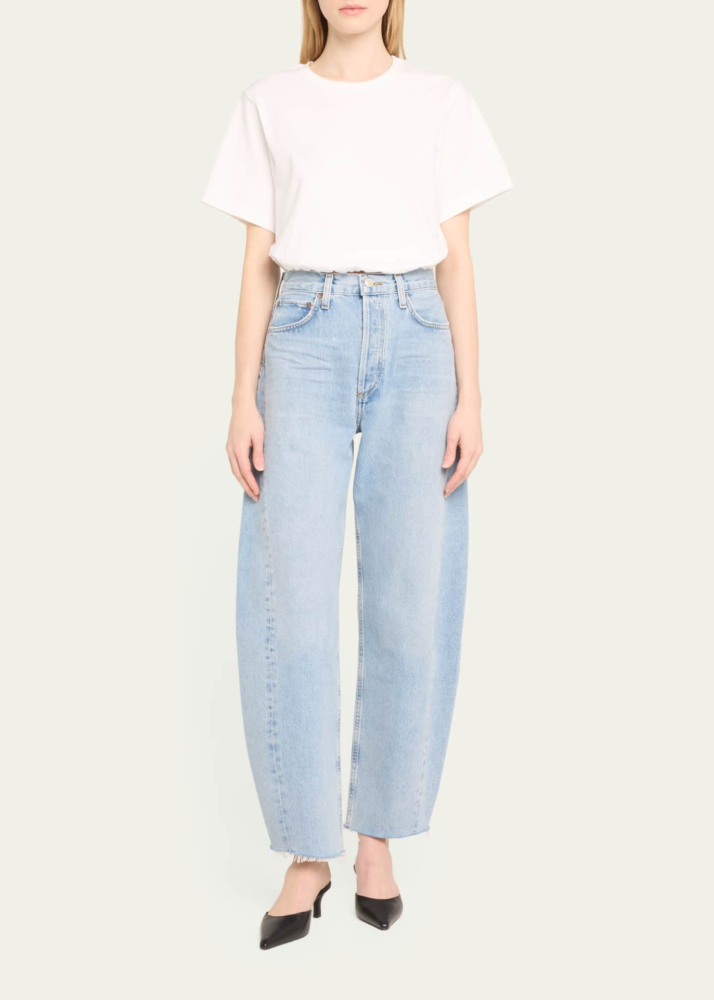 AGOLDE Luna Pieced Jeans - Bergdorf Goodman